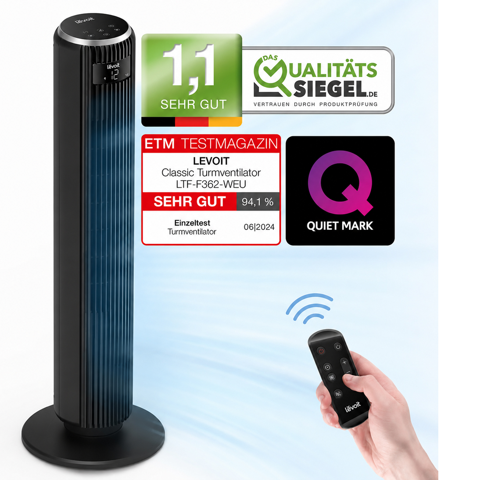 levoit Turmventilator LTF-F362-KEUR