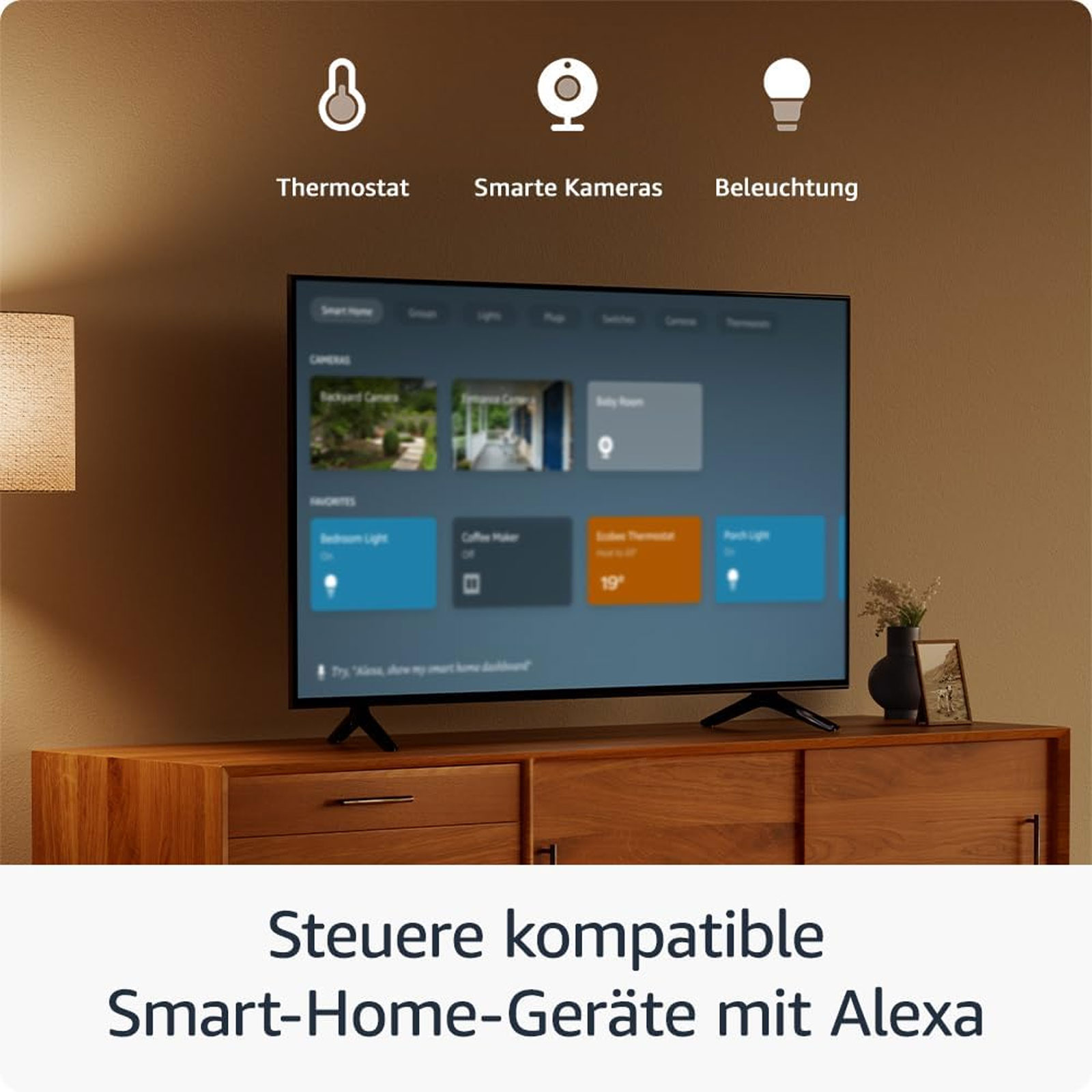 Amazon Fire TV Stick HD, Schwarz Streaming-Player (Free- und Live-TV, Alexa-Sprachfernbedienung, Smart-Home-Steuerung, HD-Streaming)