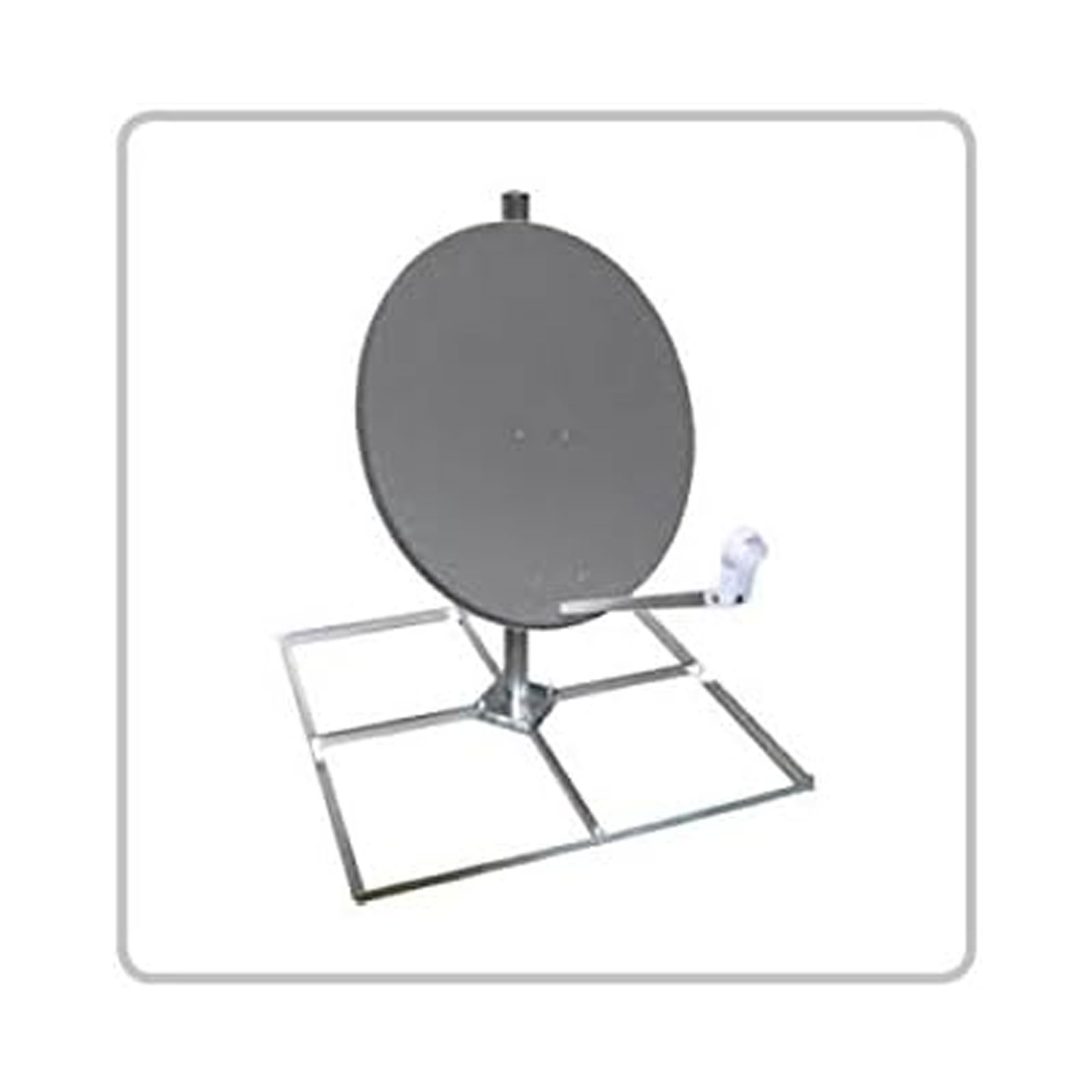 MEGASAT Balkonständer Mast 1m Betonplatte 4x50 110098