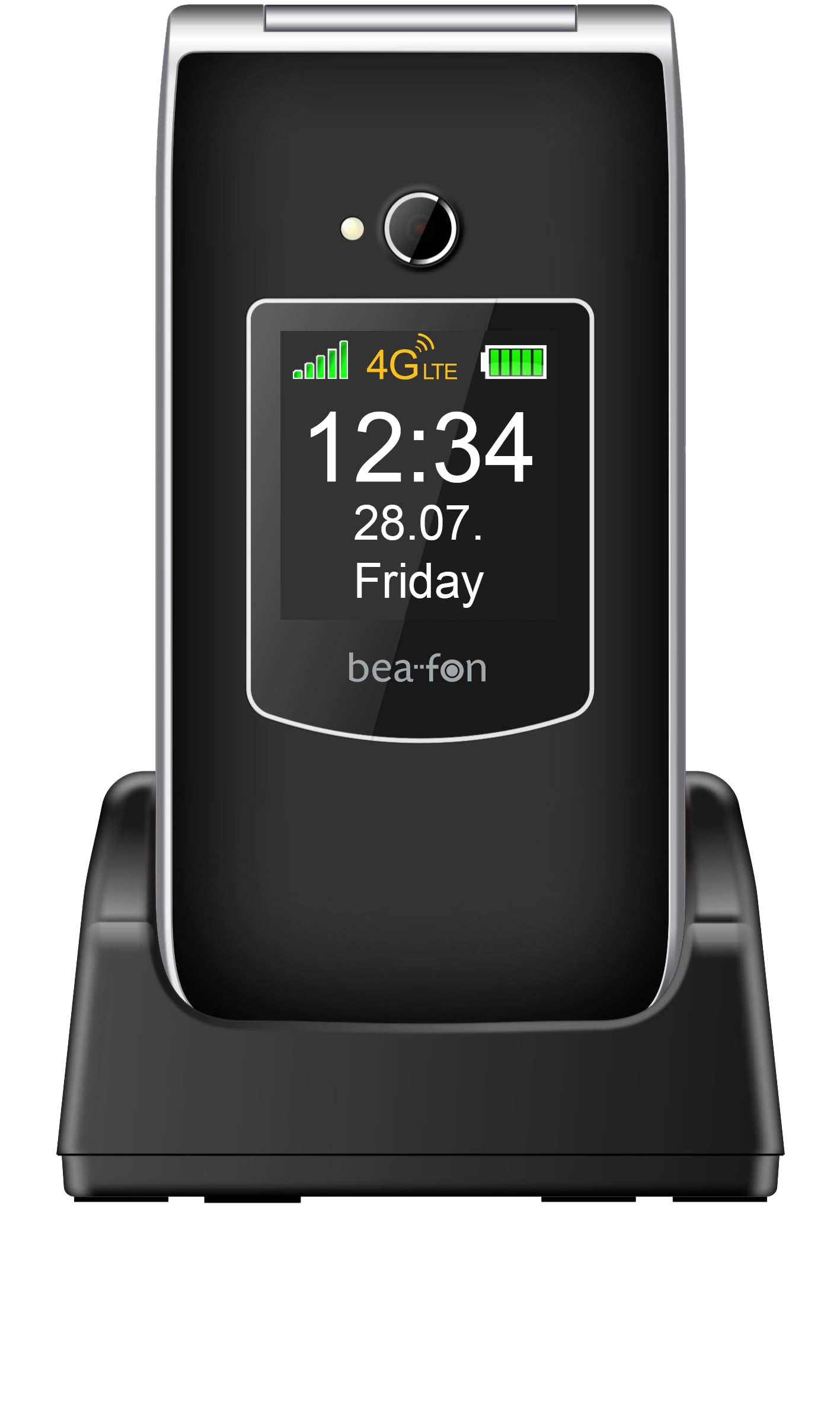 Beafon, SL605 LTE 4G, Silverline, Klapphandy, Seniorenhandy mit Notrutaste