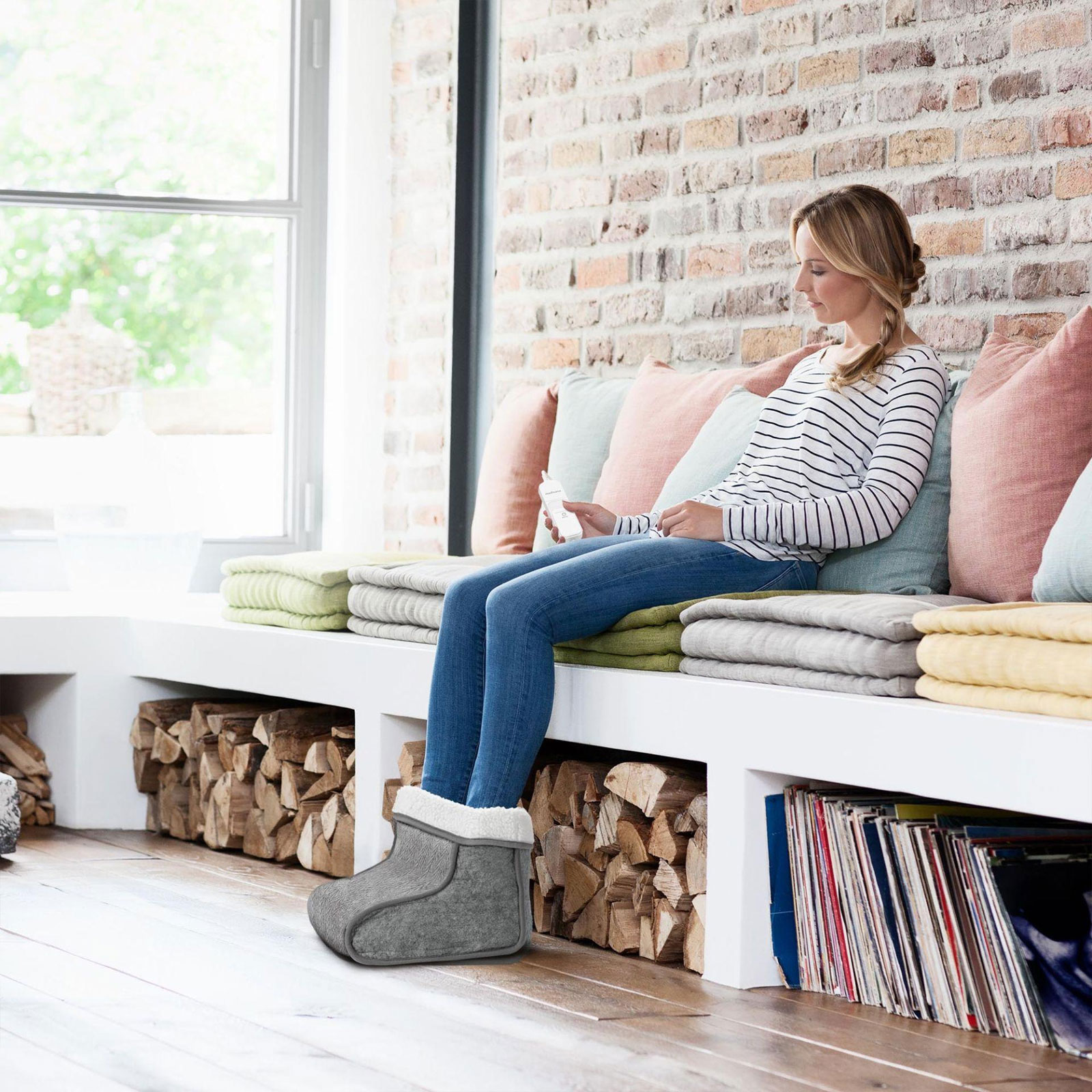 MEDISANA FW 150 Strick Fußwärmer