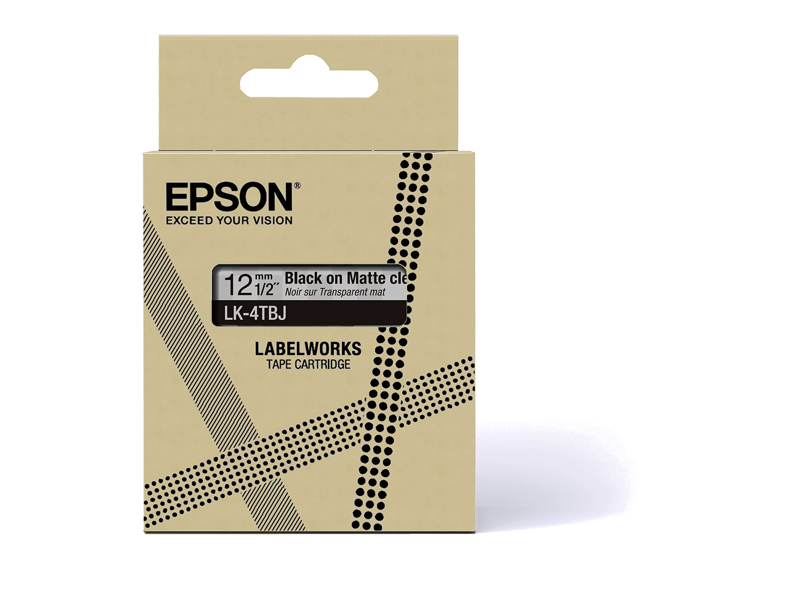 Epson LK-4TBJ C53S672065, Schwarz/Transparent Schriftband