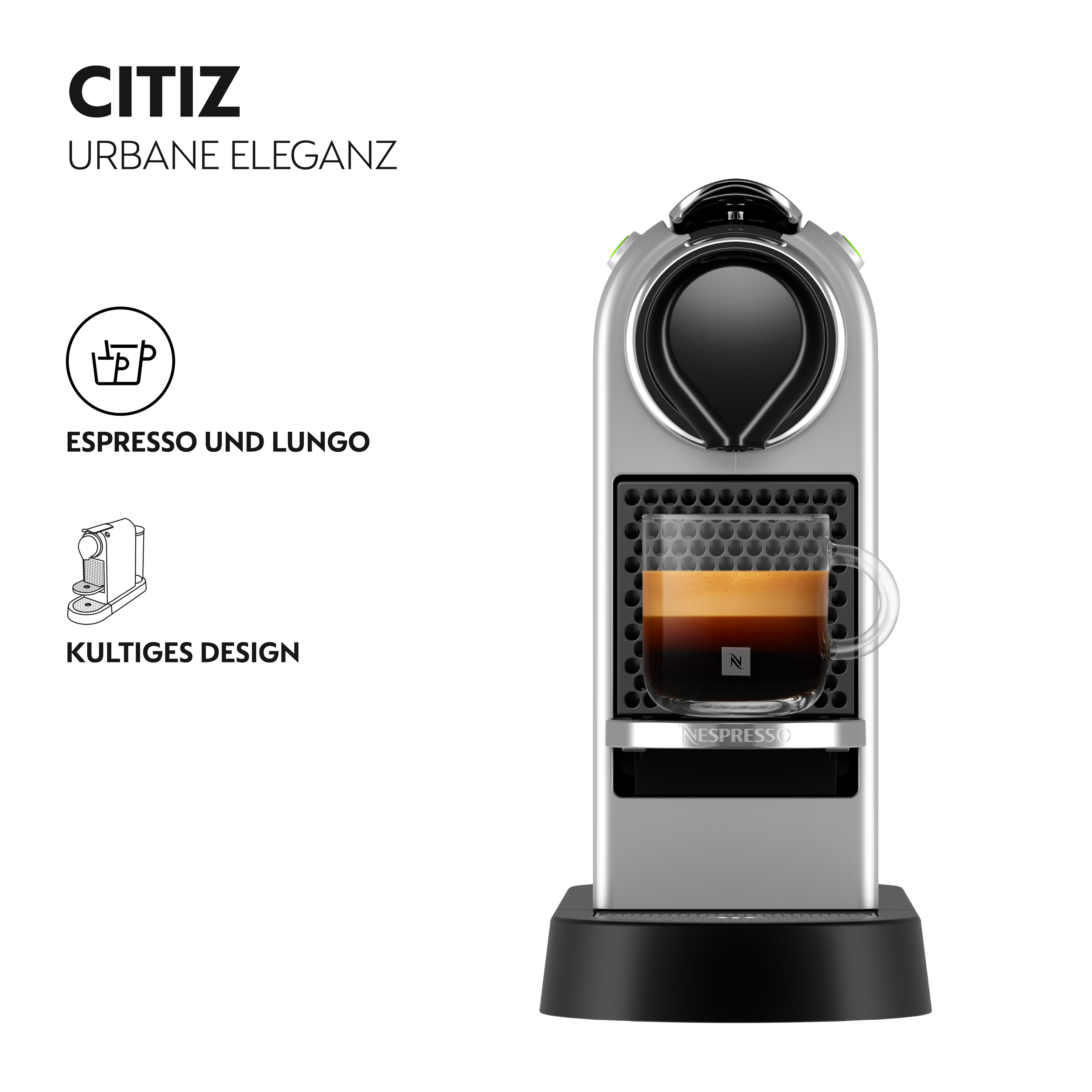 Krups XN 741B Nespresso CitiZ Silber