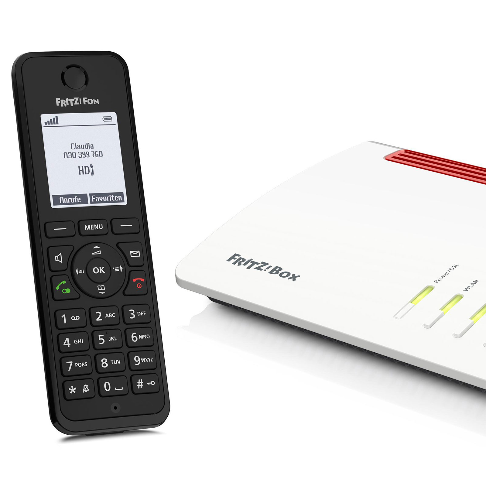 AVM FRITZ!Fon M3 Schnurloses Telefon 1 Mobilteil mit Anrufbeantworter DECT