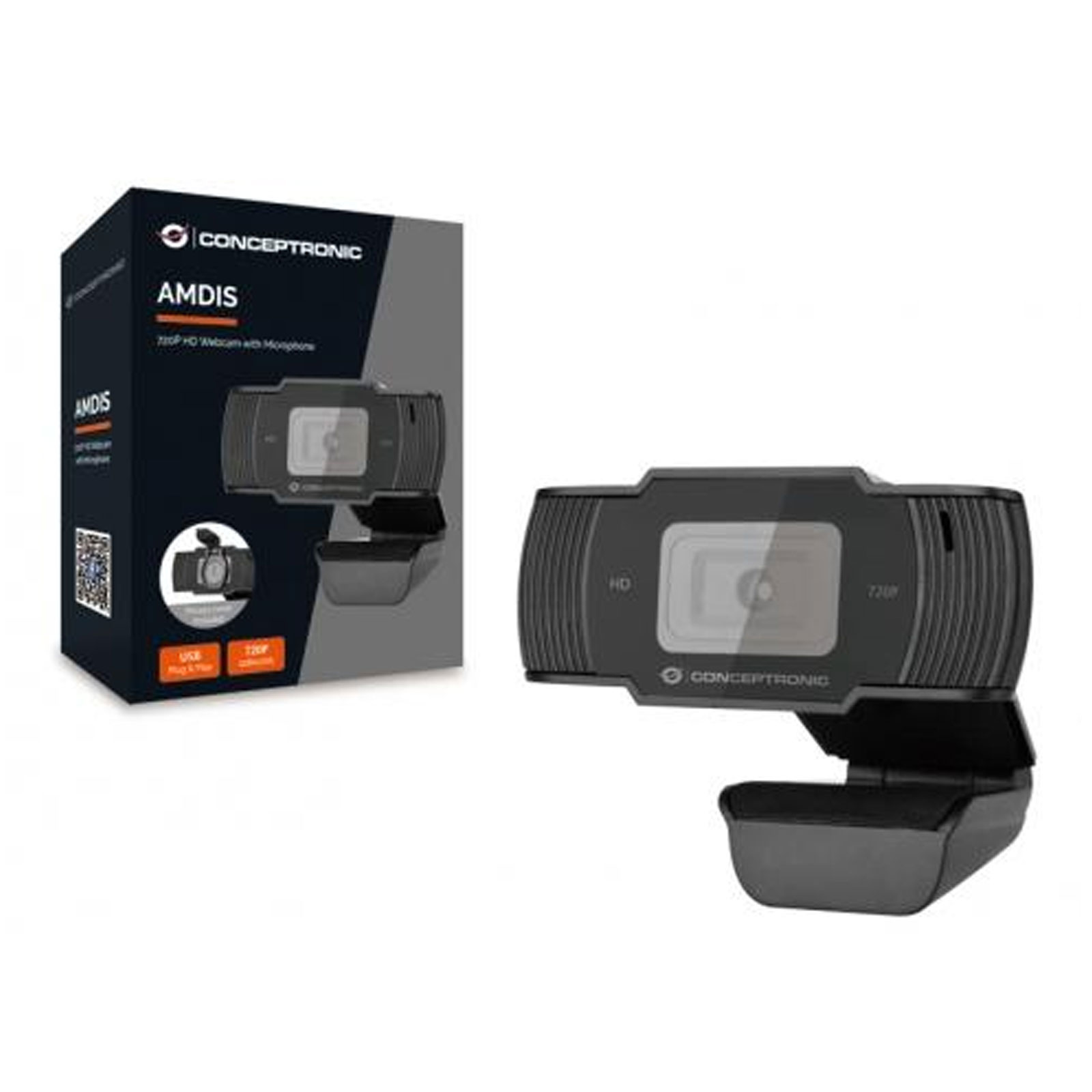 Conceptronic Webcam Amdis 720P HD Webcam+Microphone sw