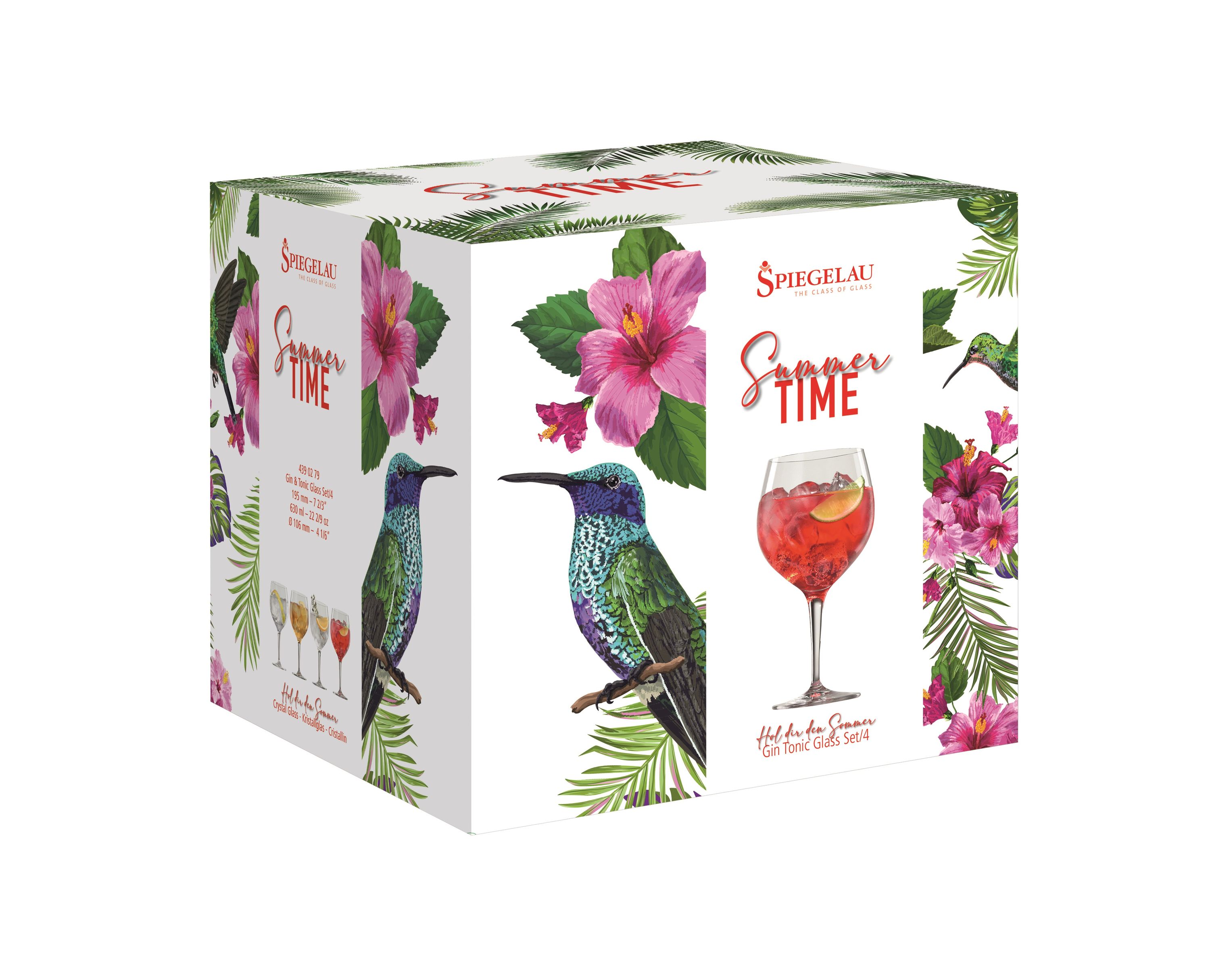 Spiegelau Gin & Tonic Set/4 Summertime Spiegelau Gin & Tonic Set/4 Summertime