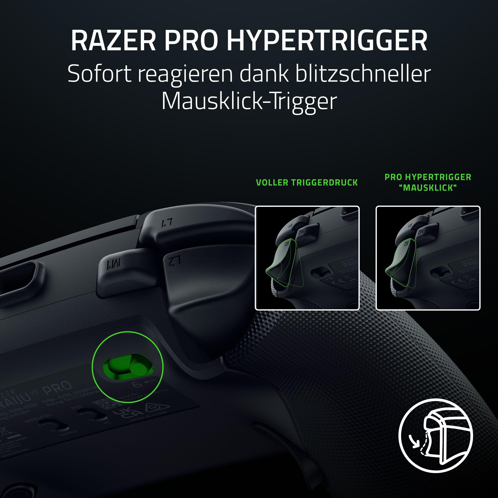 Razer Raiju V3 Pro - Kabelloser E-Sport-Controller