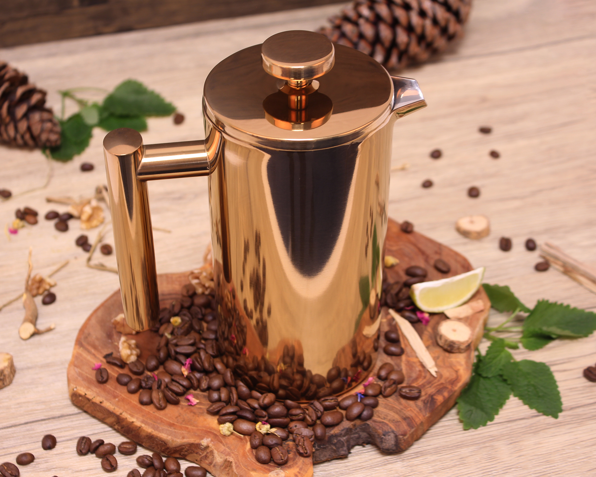 ECHTWERK  French Press aus Edelstahl, 800 ml 