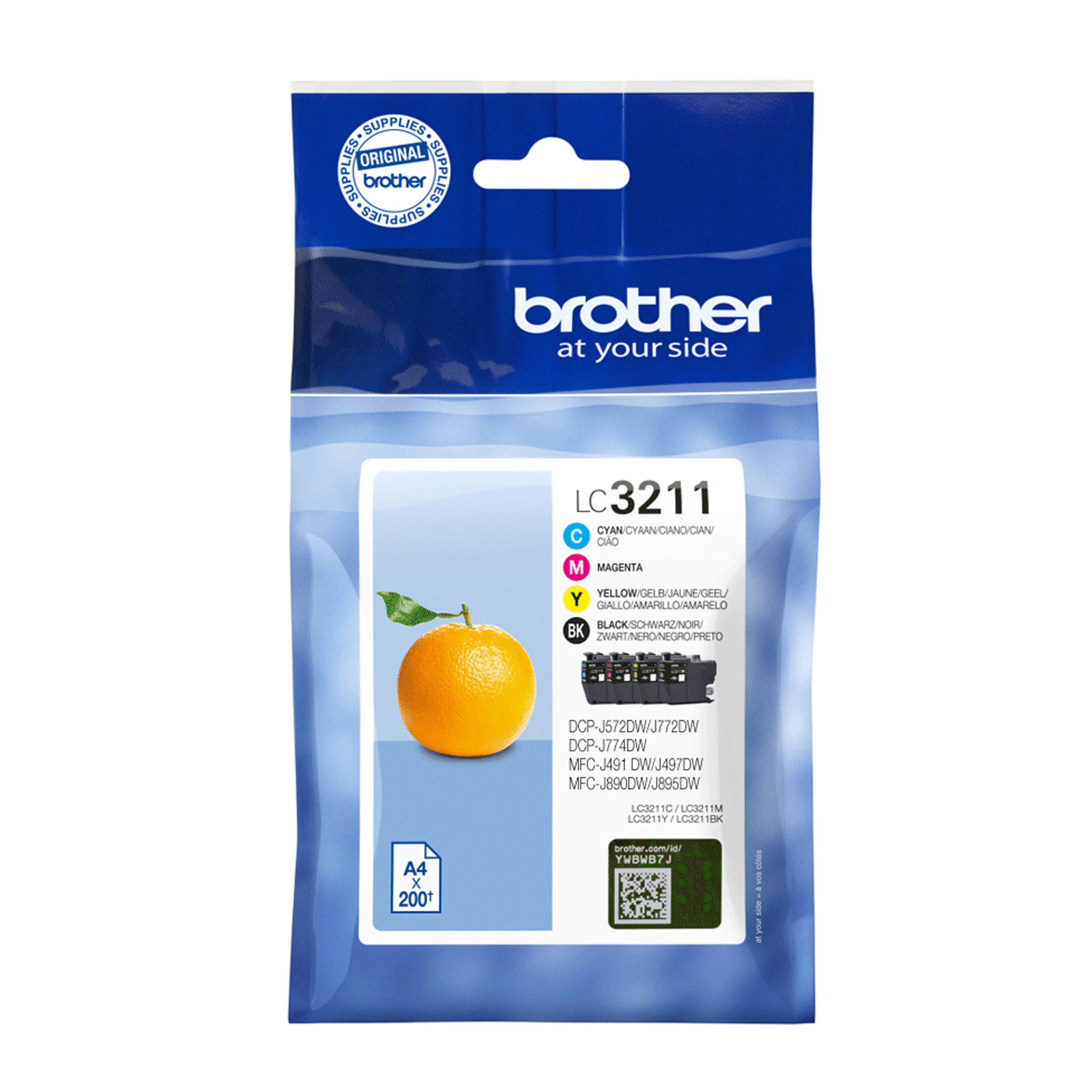 Brother LC3211 Value Pack Druckerpatronen-Paket Cyan/Magenta/Gelb/Schwarz