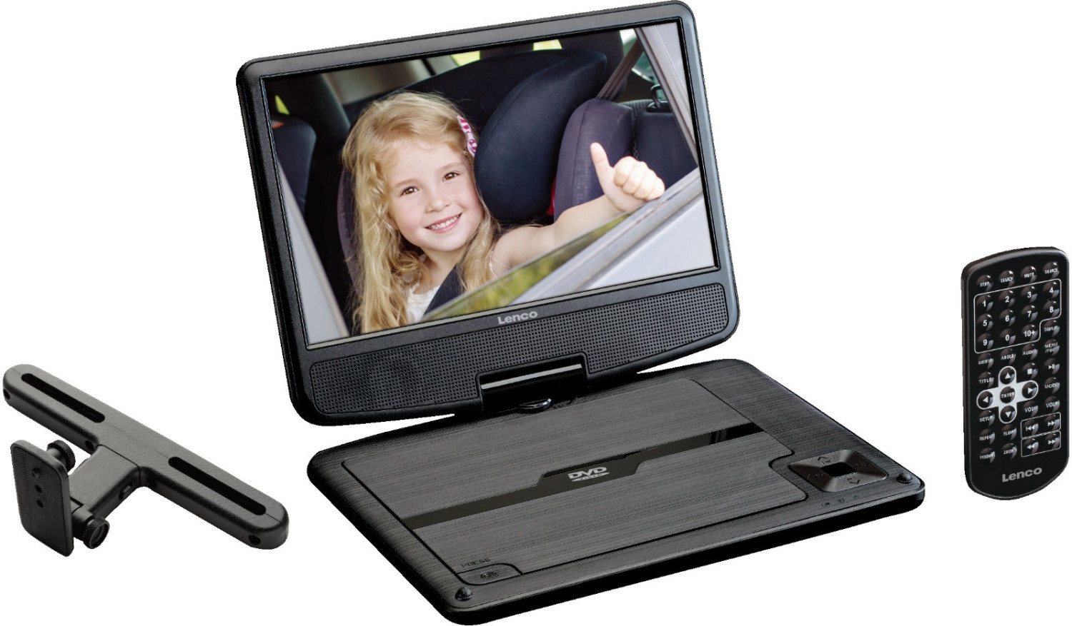 Lenco DVP-901BK schwarz Portabler DVD-Player