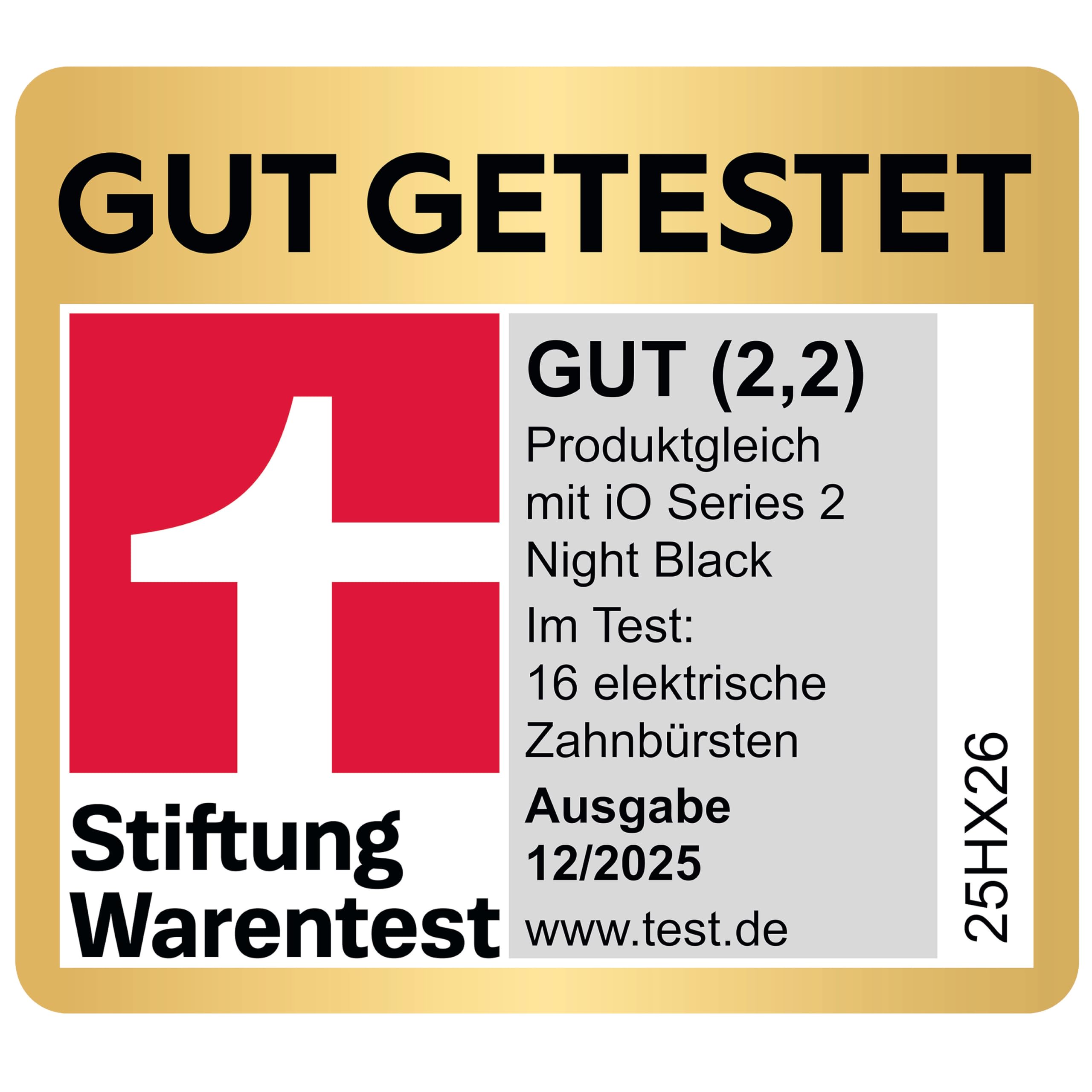 Oral-B iO 2 Black/Forest Doppelpack Zahnbürste inkl. 2 Aufsteckbürsten