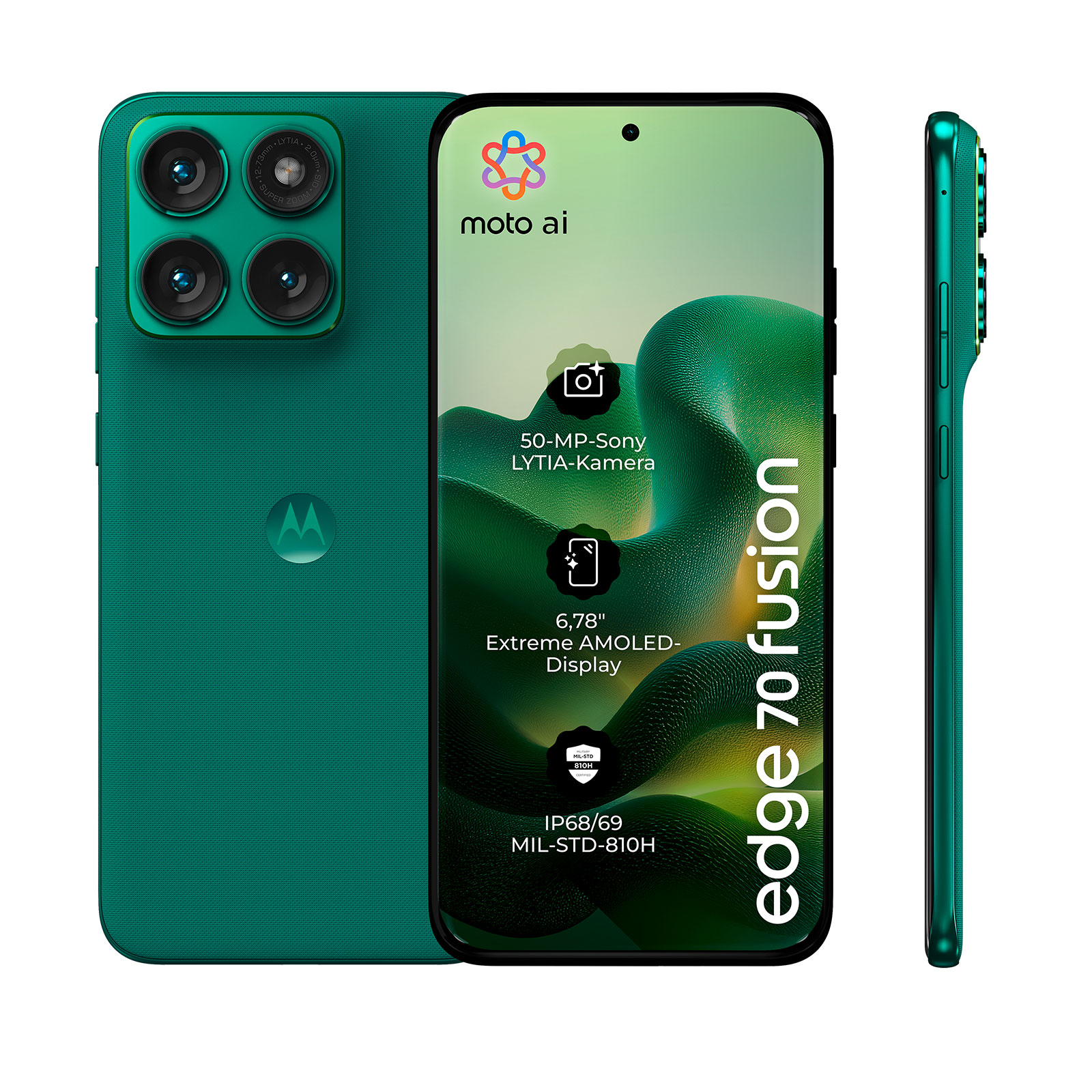 Motorola edge 70 Fusion 8 GB + 256 GB PANTONE® Silhouette Smartphone