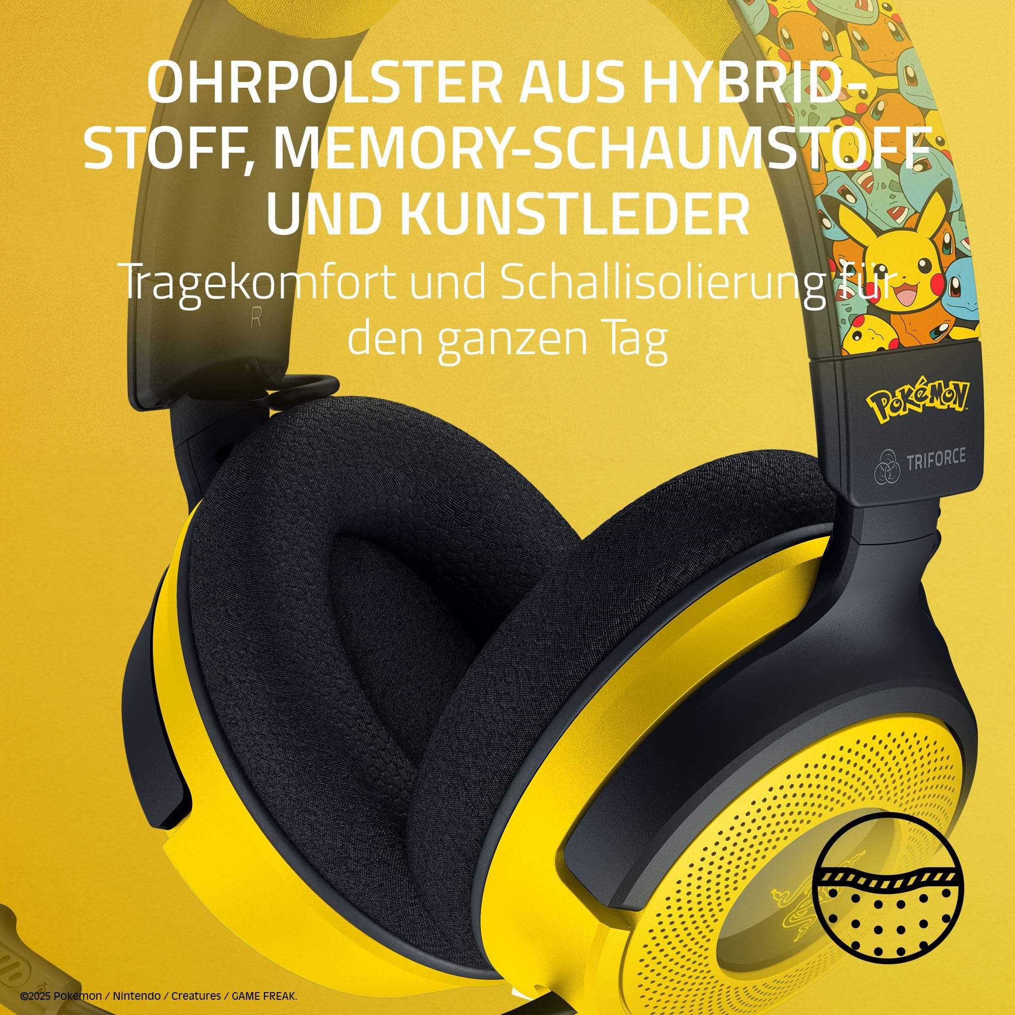 Razer Kraken V4 X Pokémon Edition - Kabelgebundenes USB-Gaming-Headset
