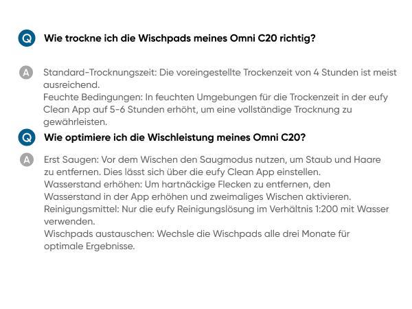 Eufy Omni C20 Saugroboter mit Wischfunktion