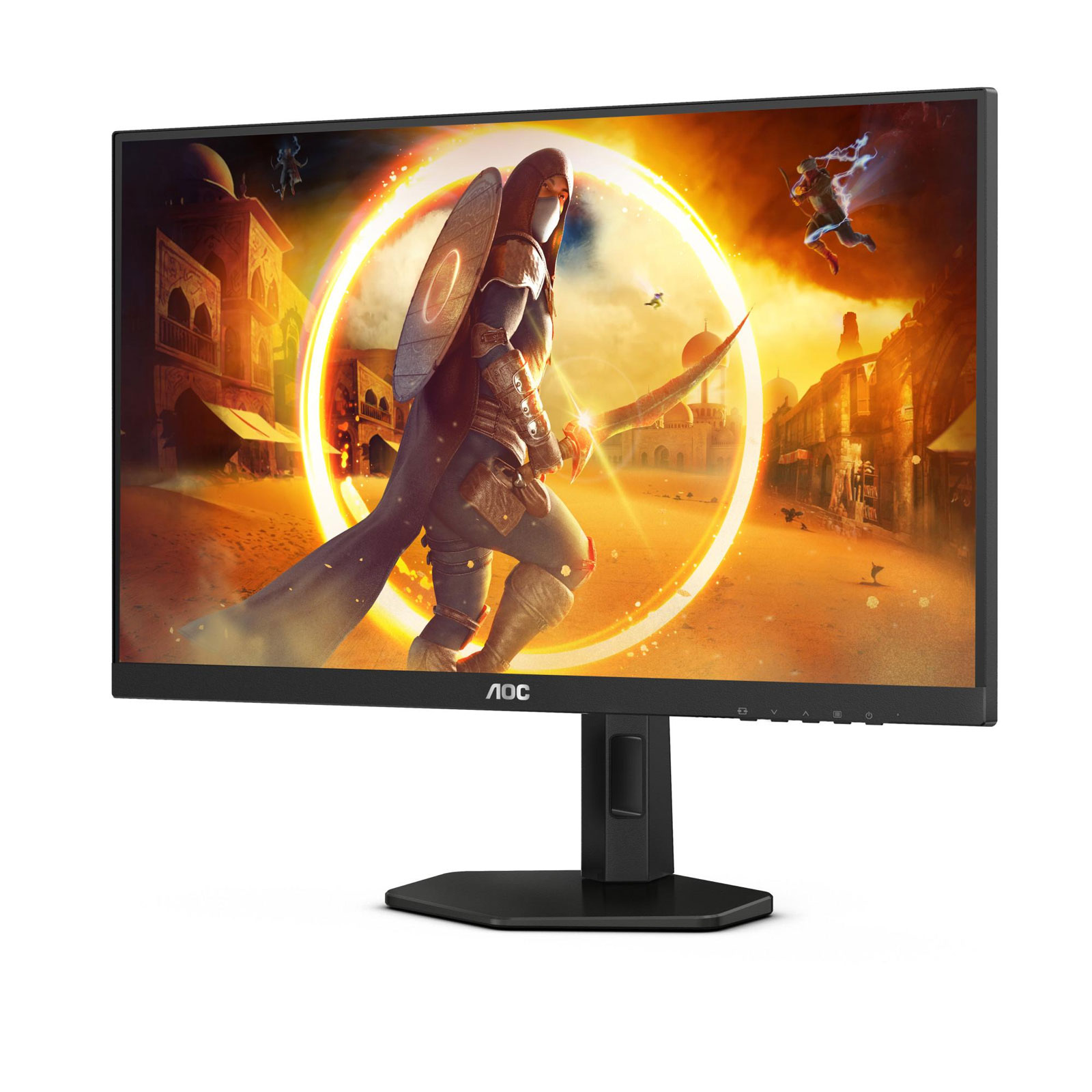 AOC Gaming-Monitor Q27G4X, G4, Schwarz, 27 Zoll, QHD, IPS, 180 Hz, 0,5 ms (HDMI, DisplayPort, höhenverstellbar, neigbar, schwenkbar, Pivot, NVIDIA G-SYNC)