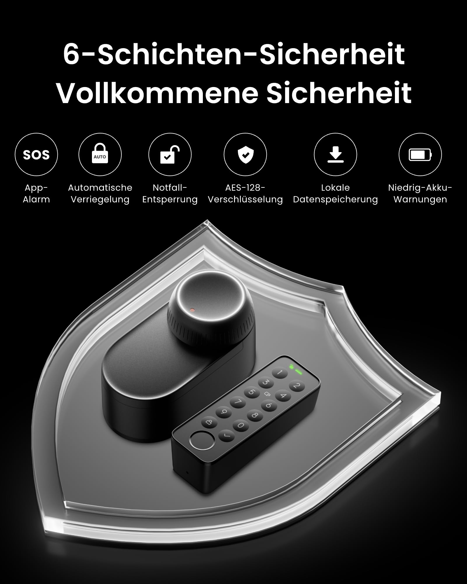 SwitchBot WLAN Smart Lock Ultra mit Fingerabdruck-Entsperrung