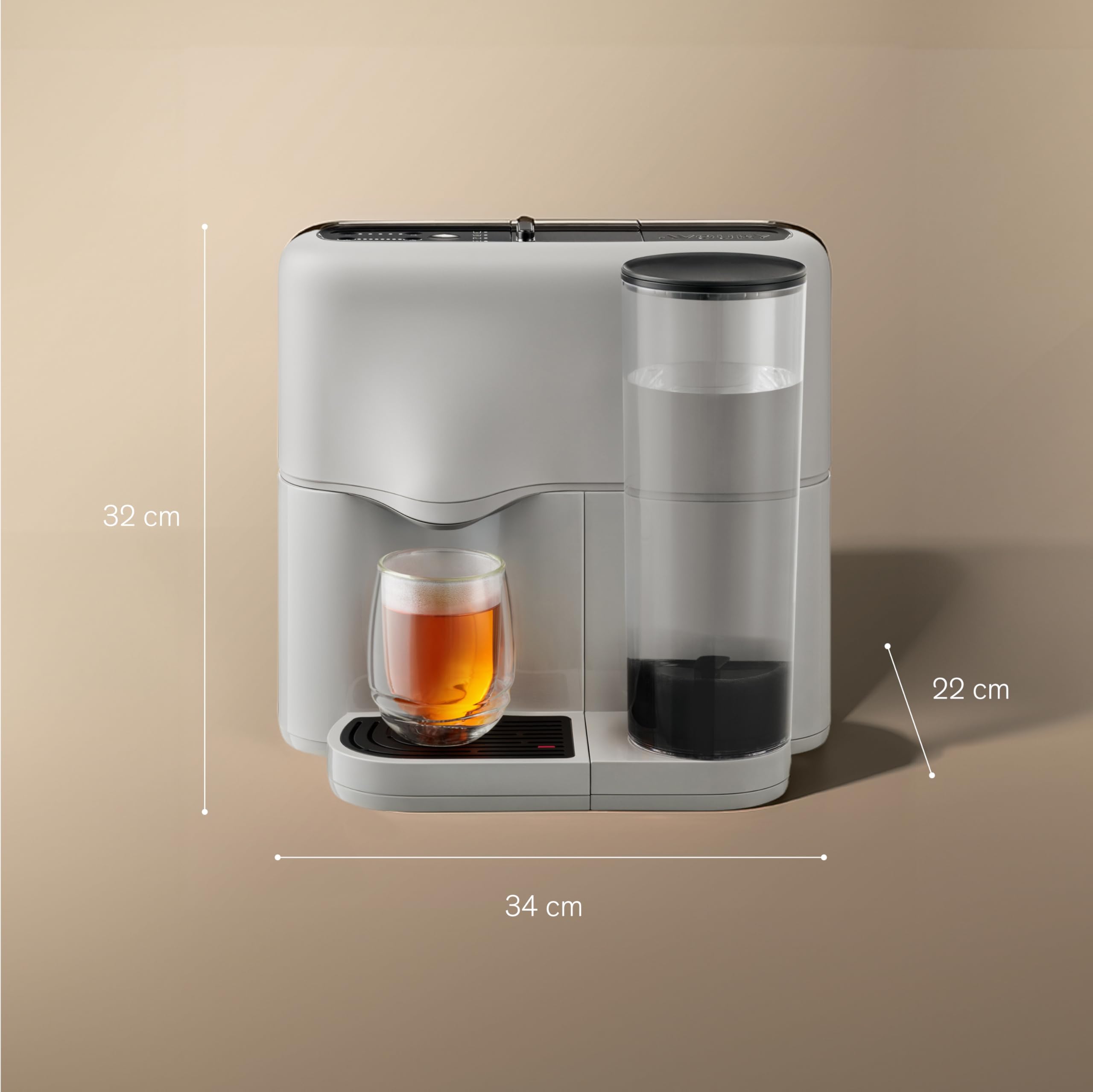 Avoury 6000833 One Grey/Black Teemaschine inklusive Tee-Starterset