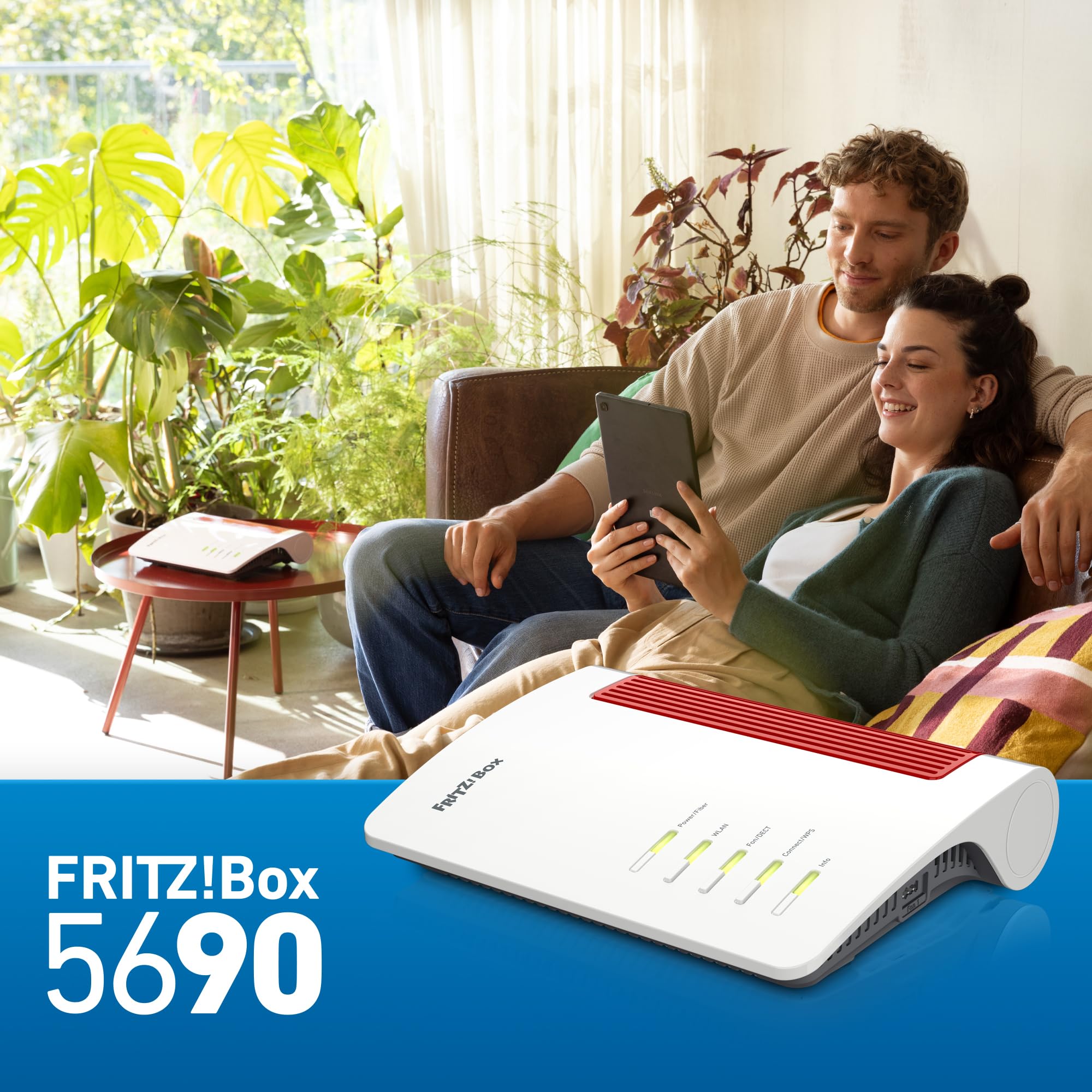 AVM FRITZ!Box 5690 Router Glasfaser WiFi 7 Mesh DECT