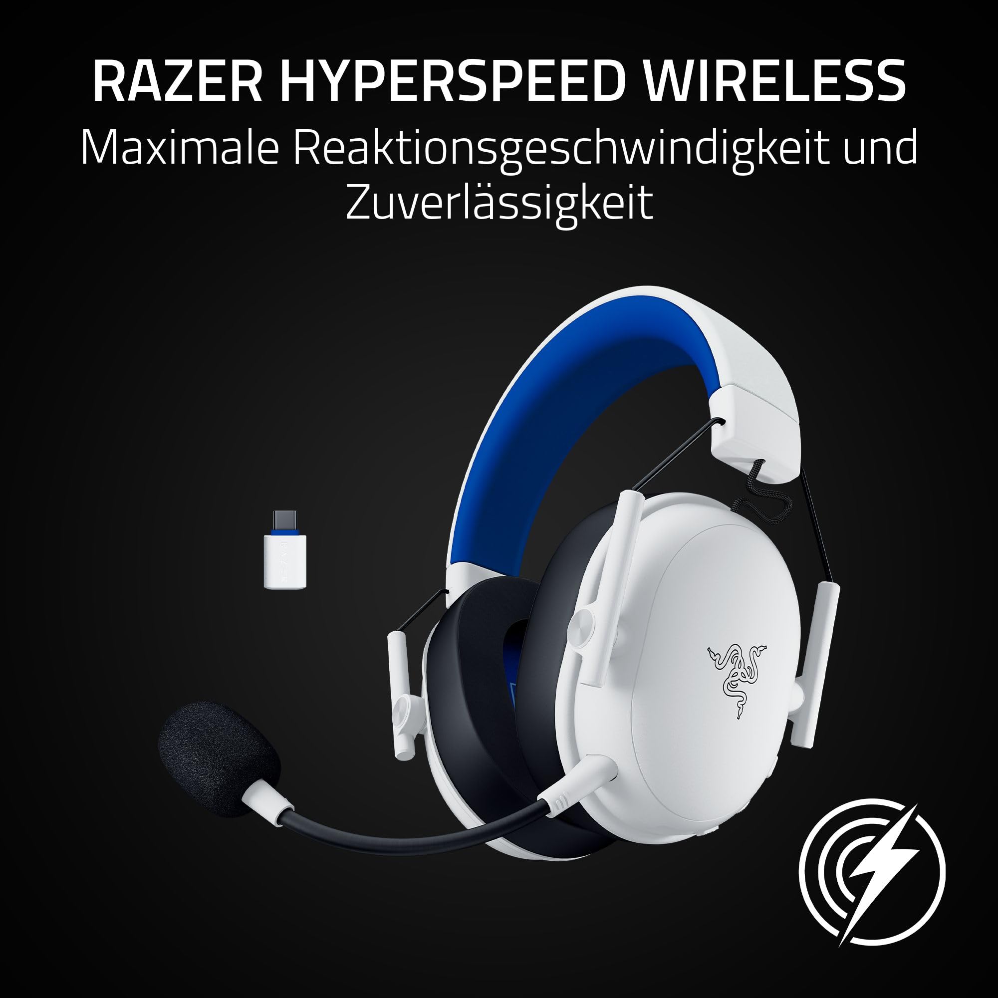 Razer BlackShark V3 X HyperSpeed PlayStation - Kabelloses E-Sport Gaming Headset