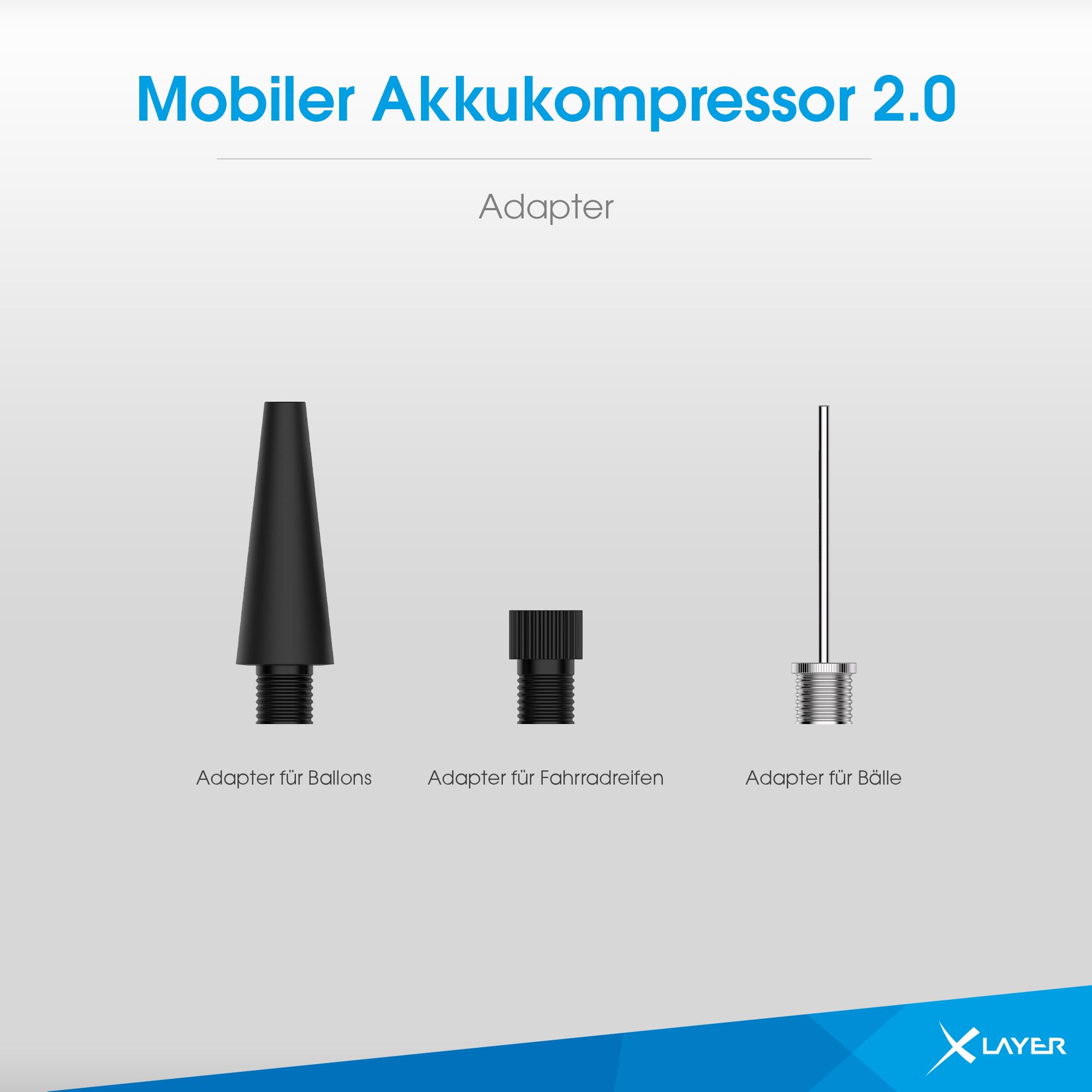 XLayer Mobiler Akkukompressor 10.0 bar 6.000 mAh
