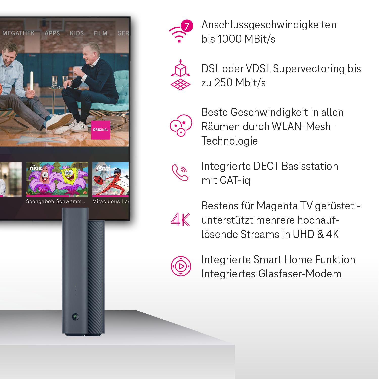 Telekom Router Speedport 7 I Wi-Fi 7 Router für Telekom-Anschluss