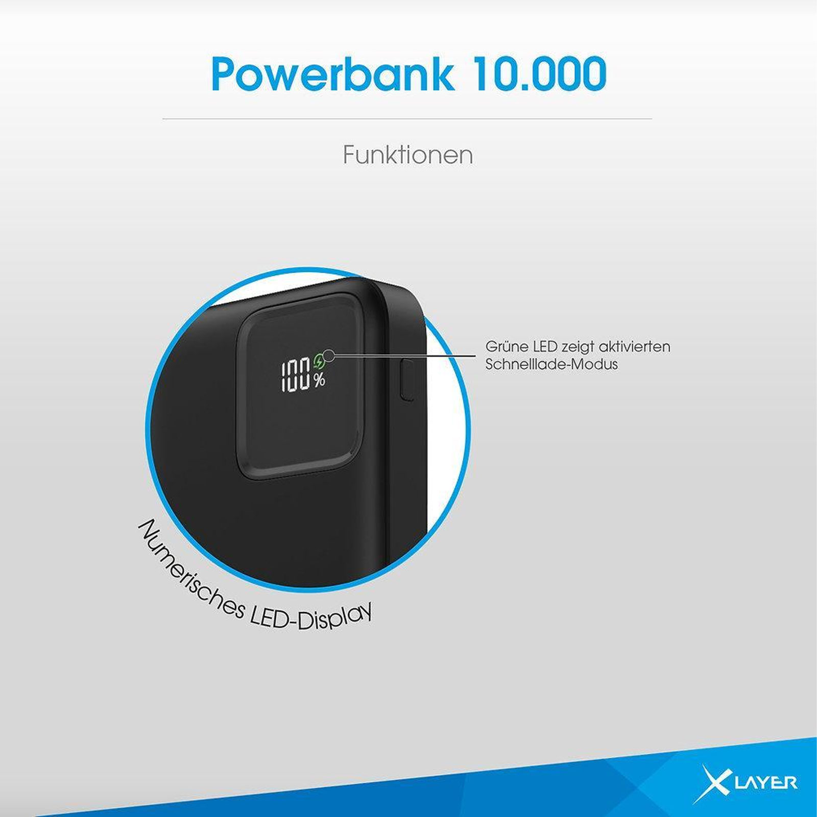 XLA 10.000 mAh PD 20W Black