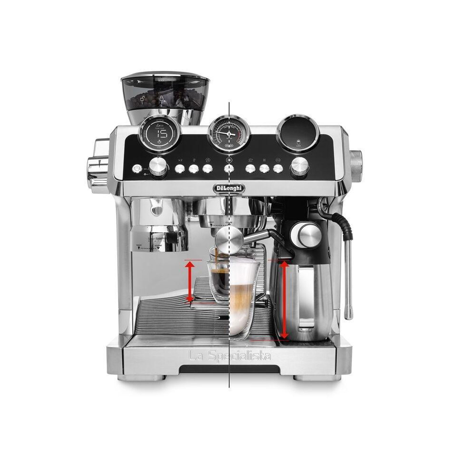 De'Longhi Siebträger-Espressomaschine EC9865.M la Specialista Maestro