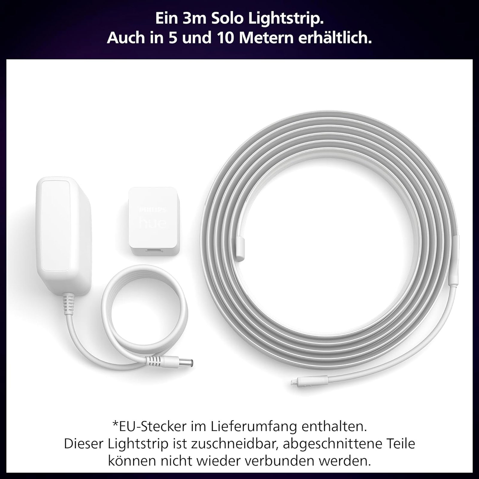 Philips Hue Lightstrip Solo 3m EU LED Lampe