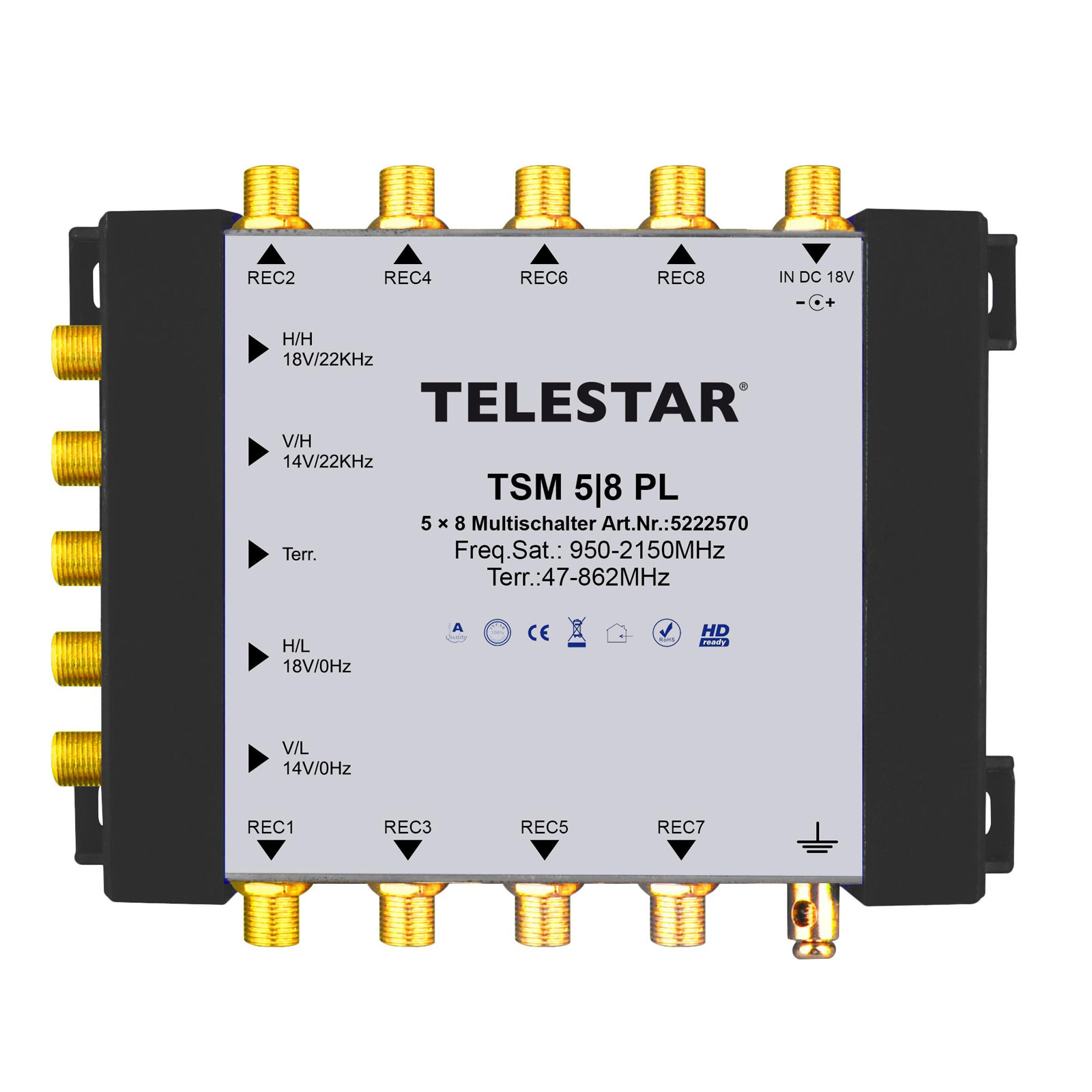 Telestar TSM 5/8PL 5 auf 8 Multischalter SAT