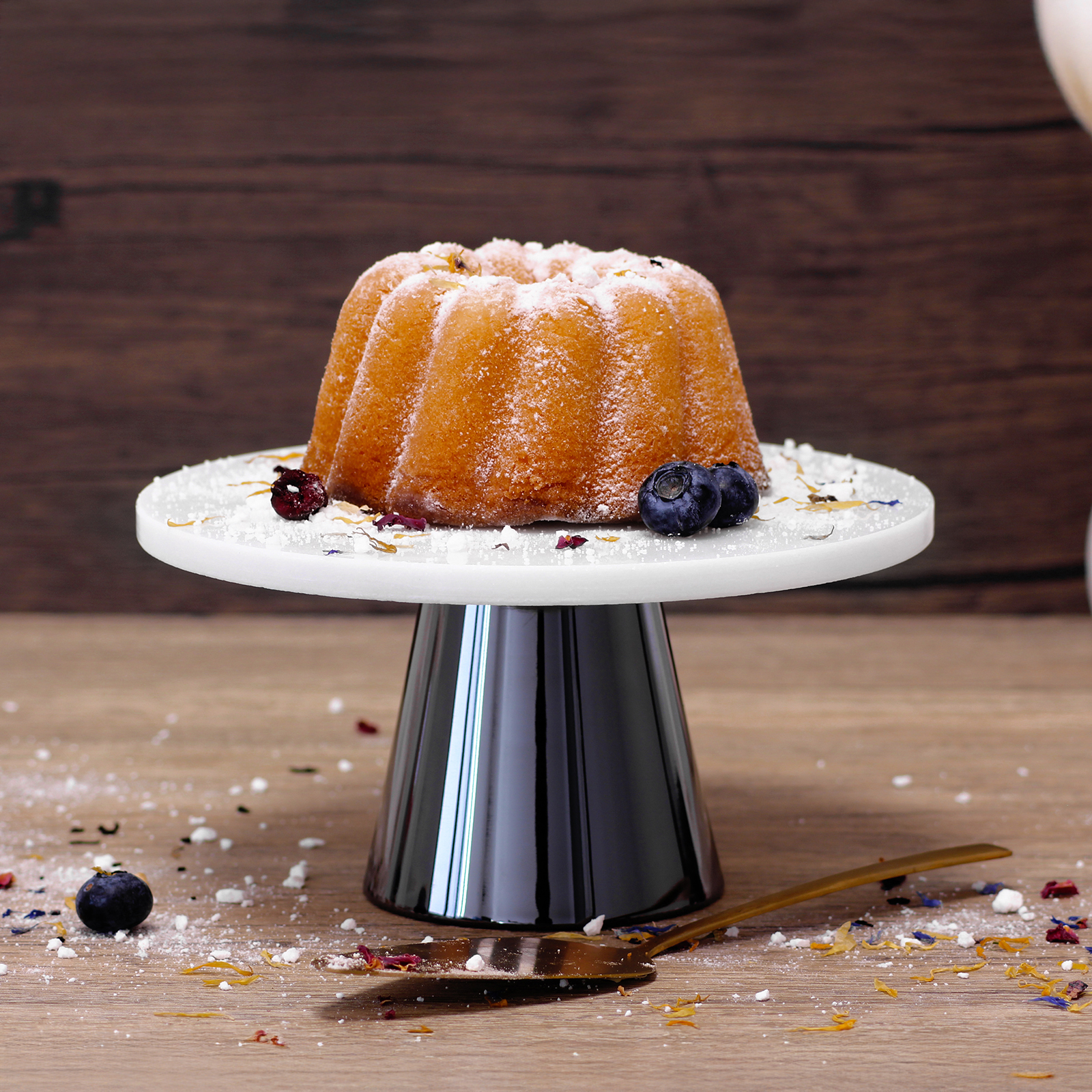 ECHTWERK  Tortenplatte aus Marmor 22 Ø, 