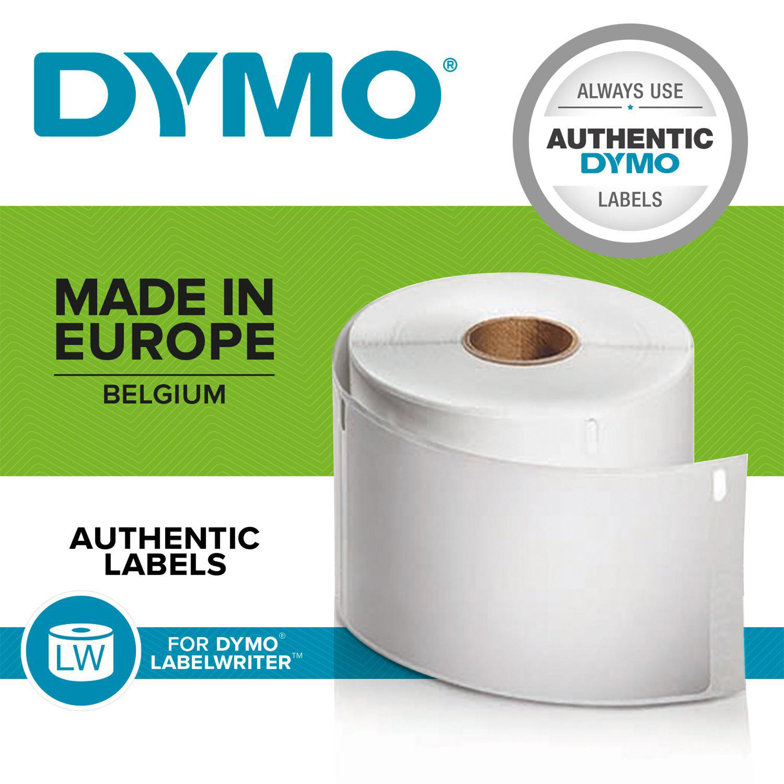 Dymo Original Etiketten für LabelWriter, Adressetiketten, weiss, permanent haftend, 2x 260 Etiketten (S0722400)