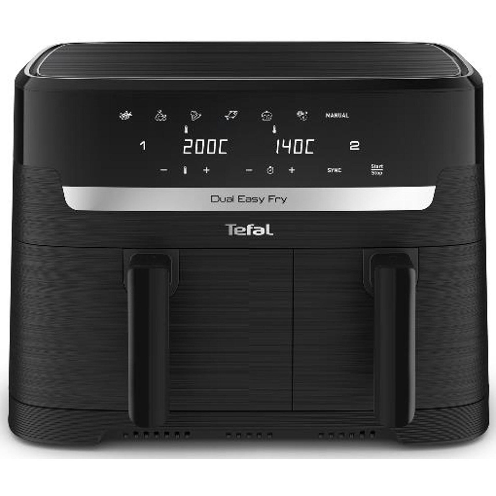 TEFAL EY901N Dual Easy Fry Essential Doppel-Heißluftfritteuse