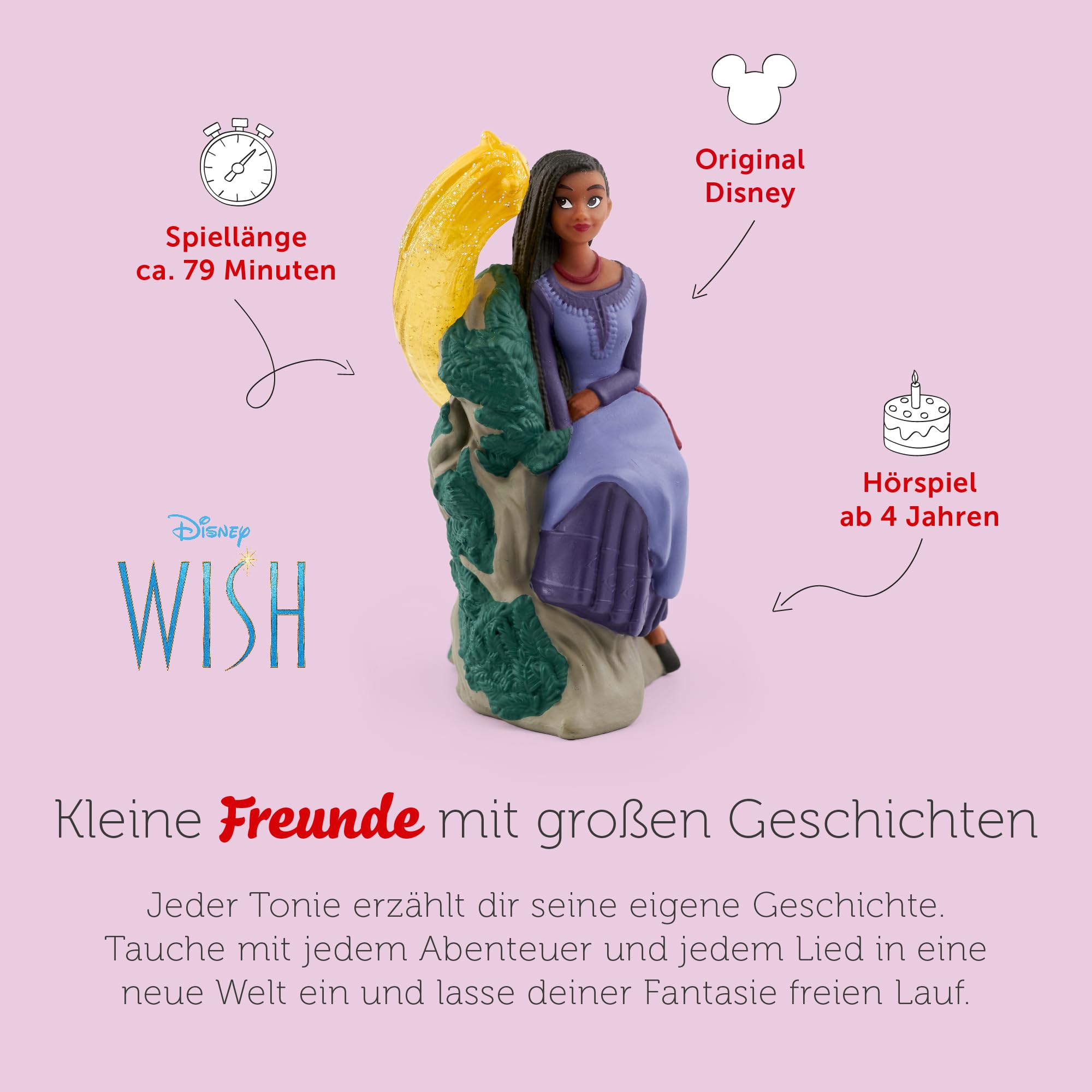 tonies Hörfiguren für Toniebox, Disney Wish, Original-Hörspiel zum Film