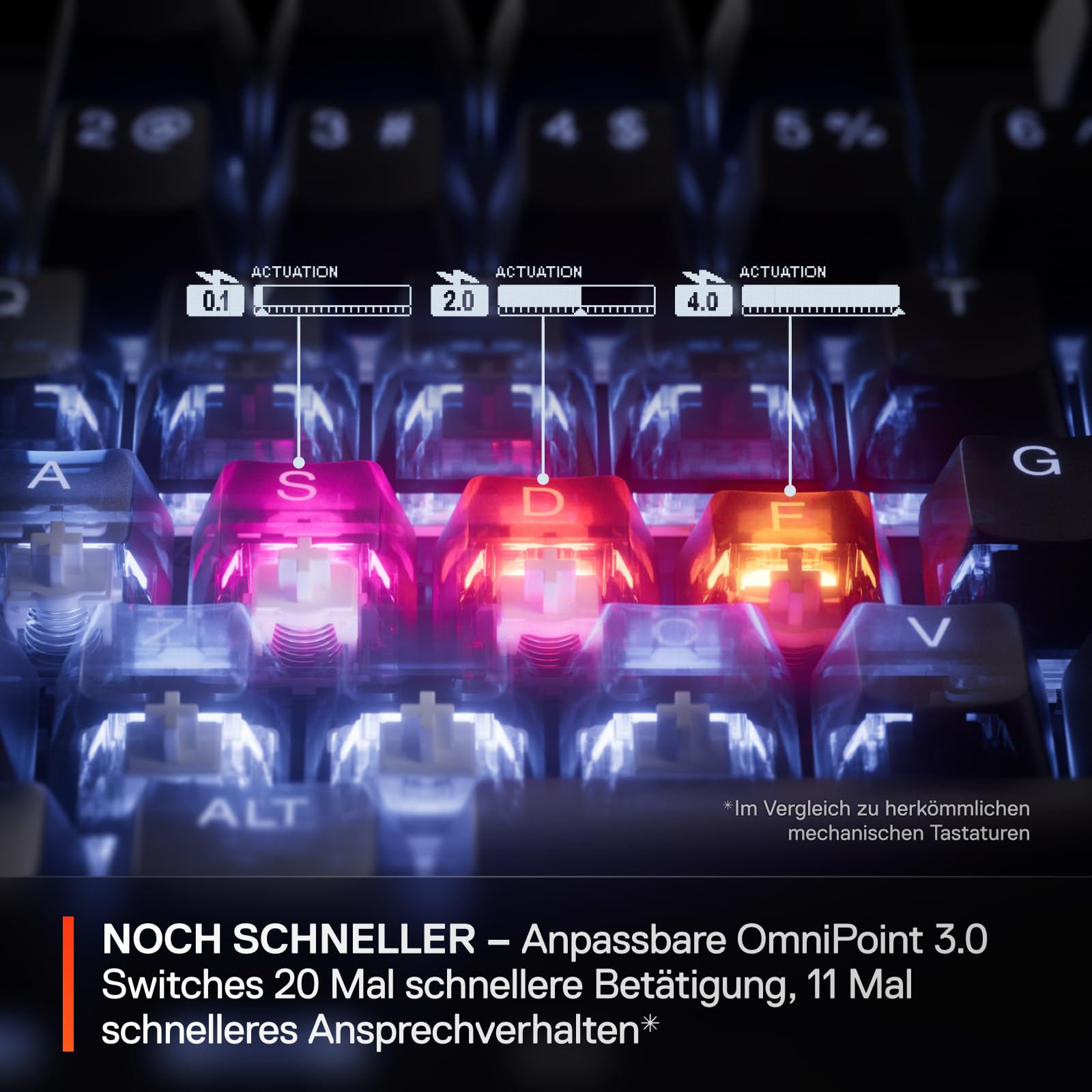 SteelSeries Apex Pro TKL Gen 3 - HyperMagnetic Gaming Tastatur