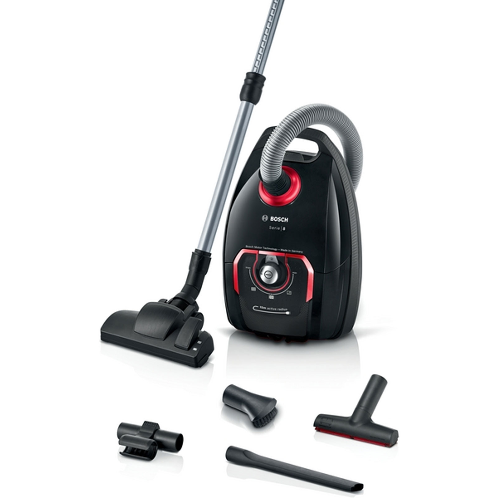 Bosch BGB75X650 Serie 8, Staubsauger mit Beutel, Classic, Schwarz