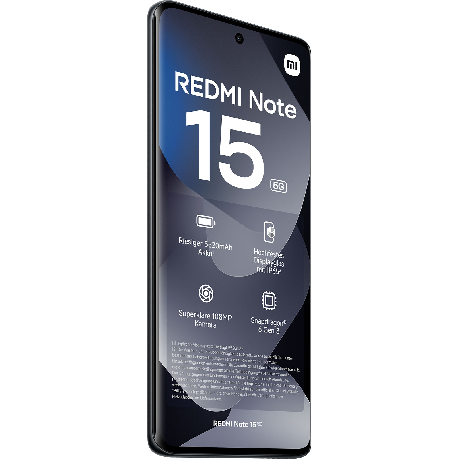 Xiaomi Redmi Note 15 5G 6GB + 128GB Black Smartphone
