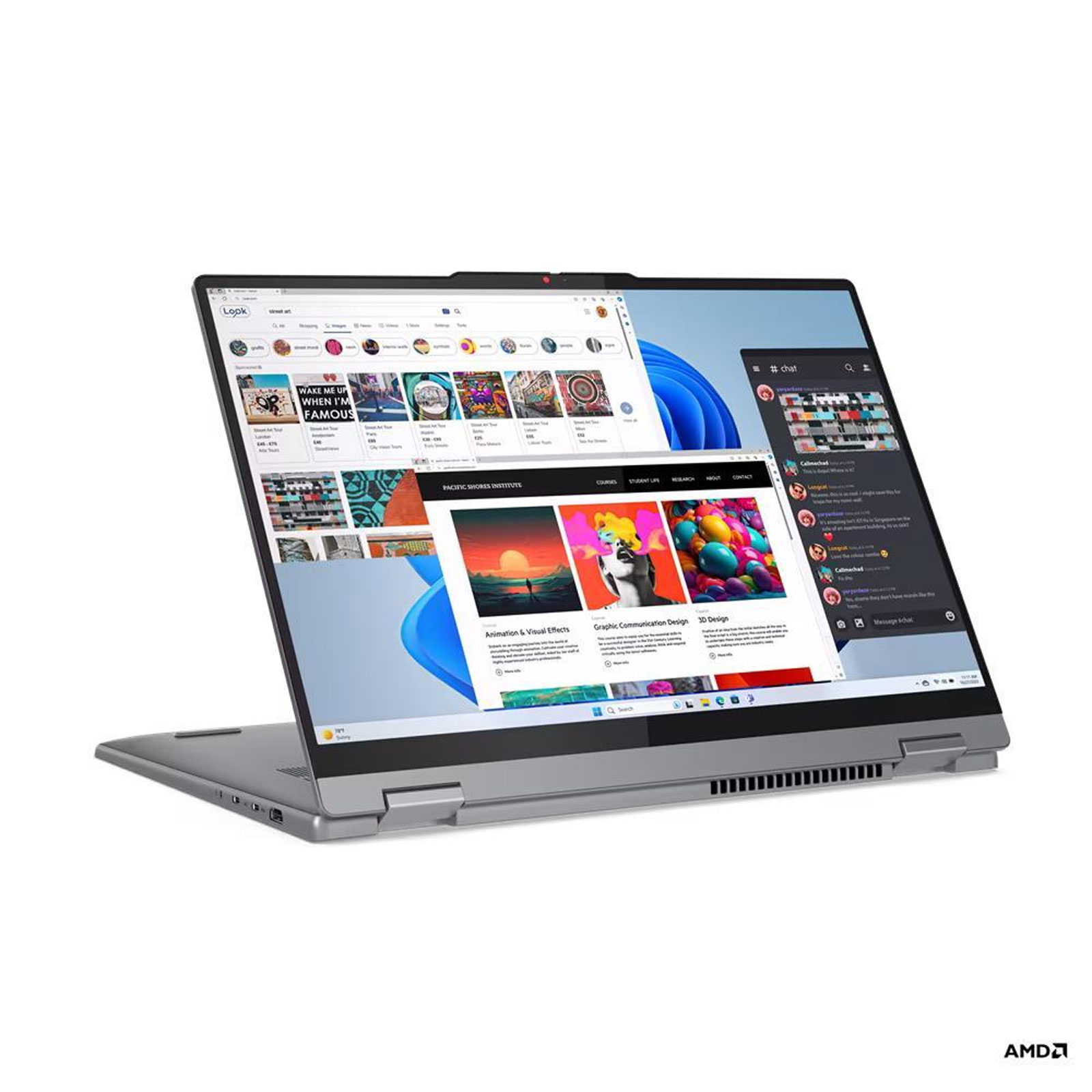 Lenovo 2in1 Convertible IdeaPad 5 2-in-1 16AHP9, Grau, 16 Zoll, WUXGA, IPS, Touch, AMD Ryzen 5 8645HS, 16 GB, 1 TB M.2 SSD (83DS003KGE)