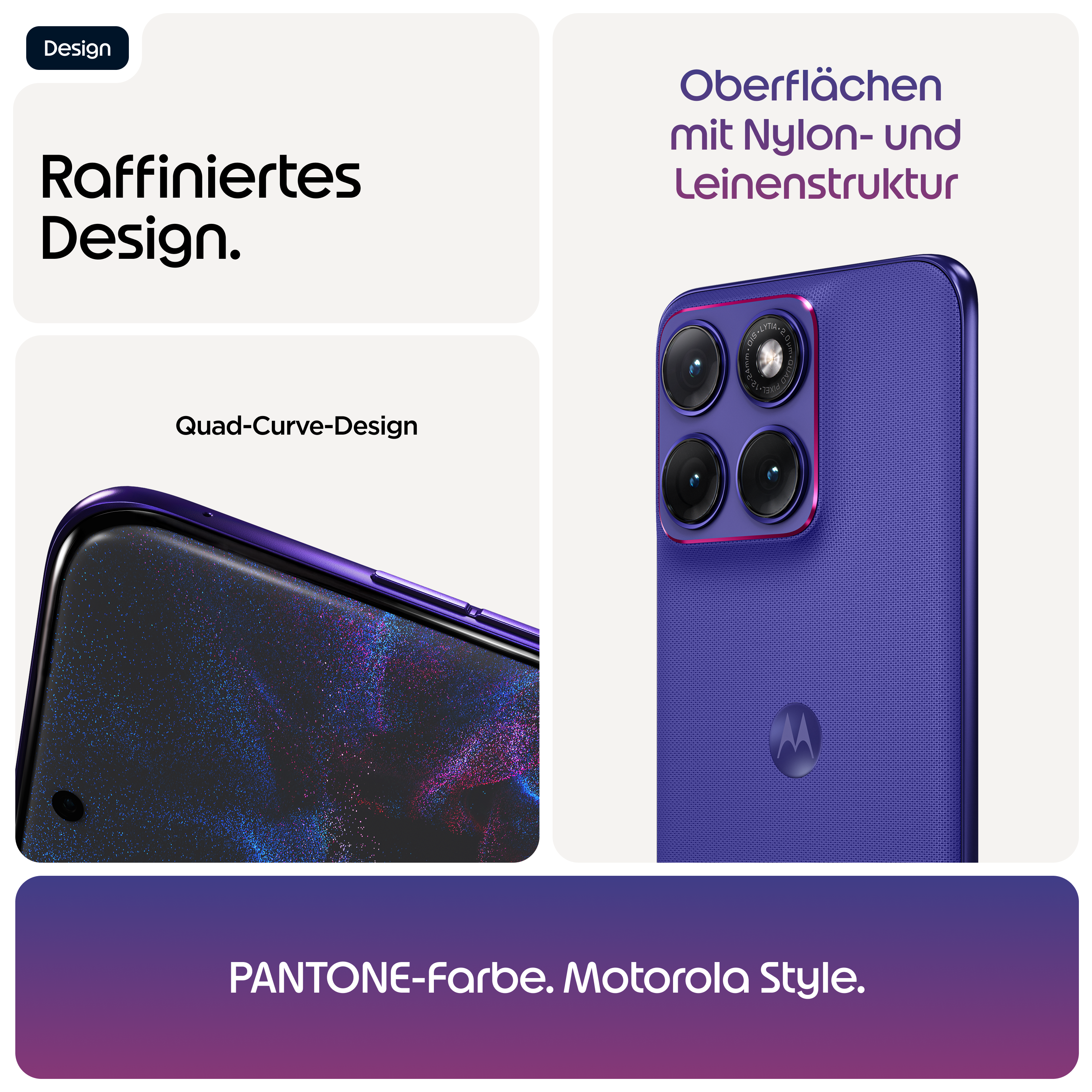 Motorola edge 70 Fusion 8 GB + 256 GB PANTONE® Orient Blue Smartphone
