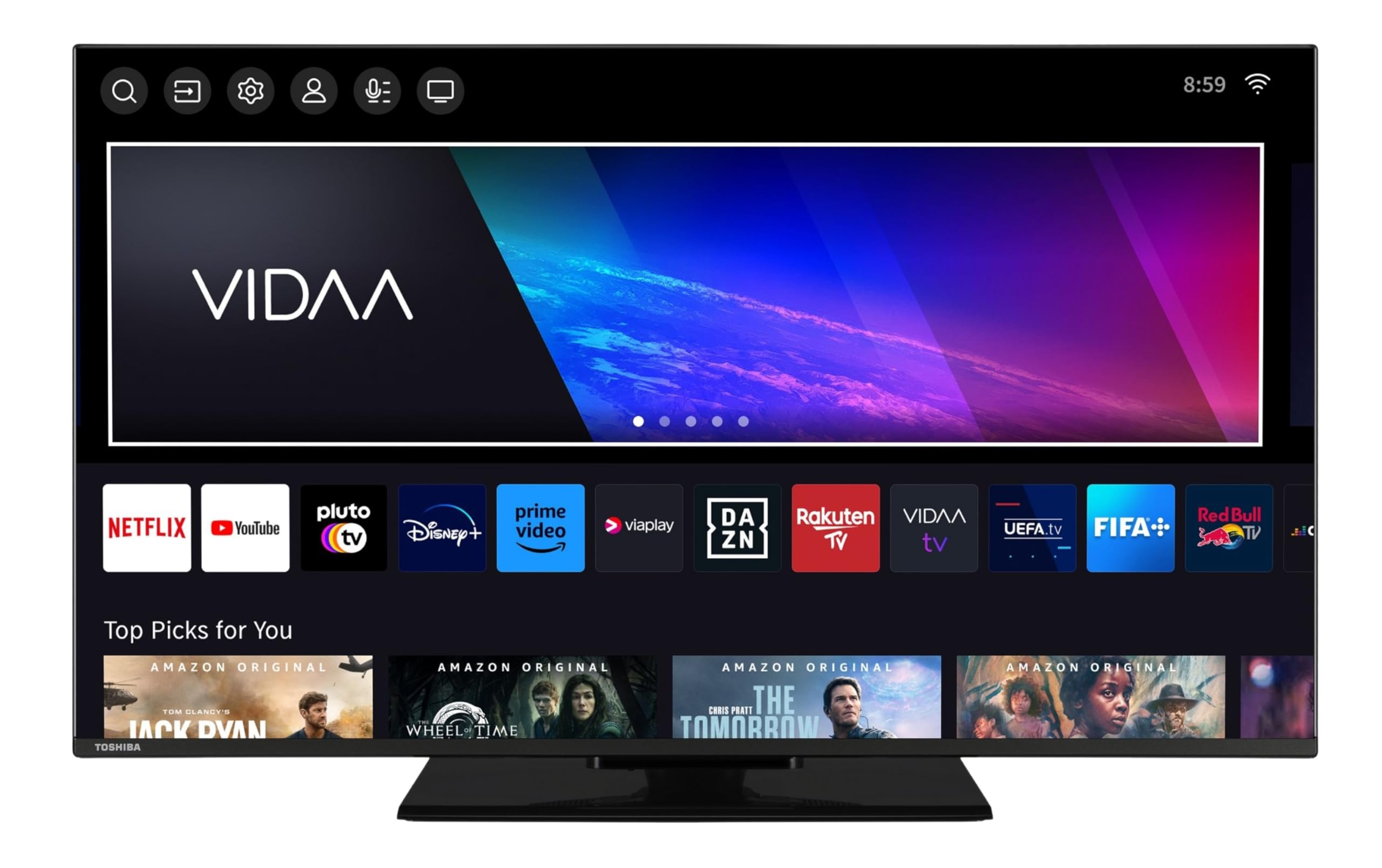 TOSHIBA 43LV3F63DA LED Smart TV VIDAA Full HD Fernseher HDR