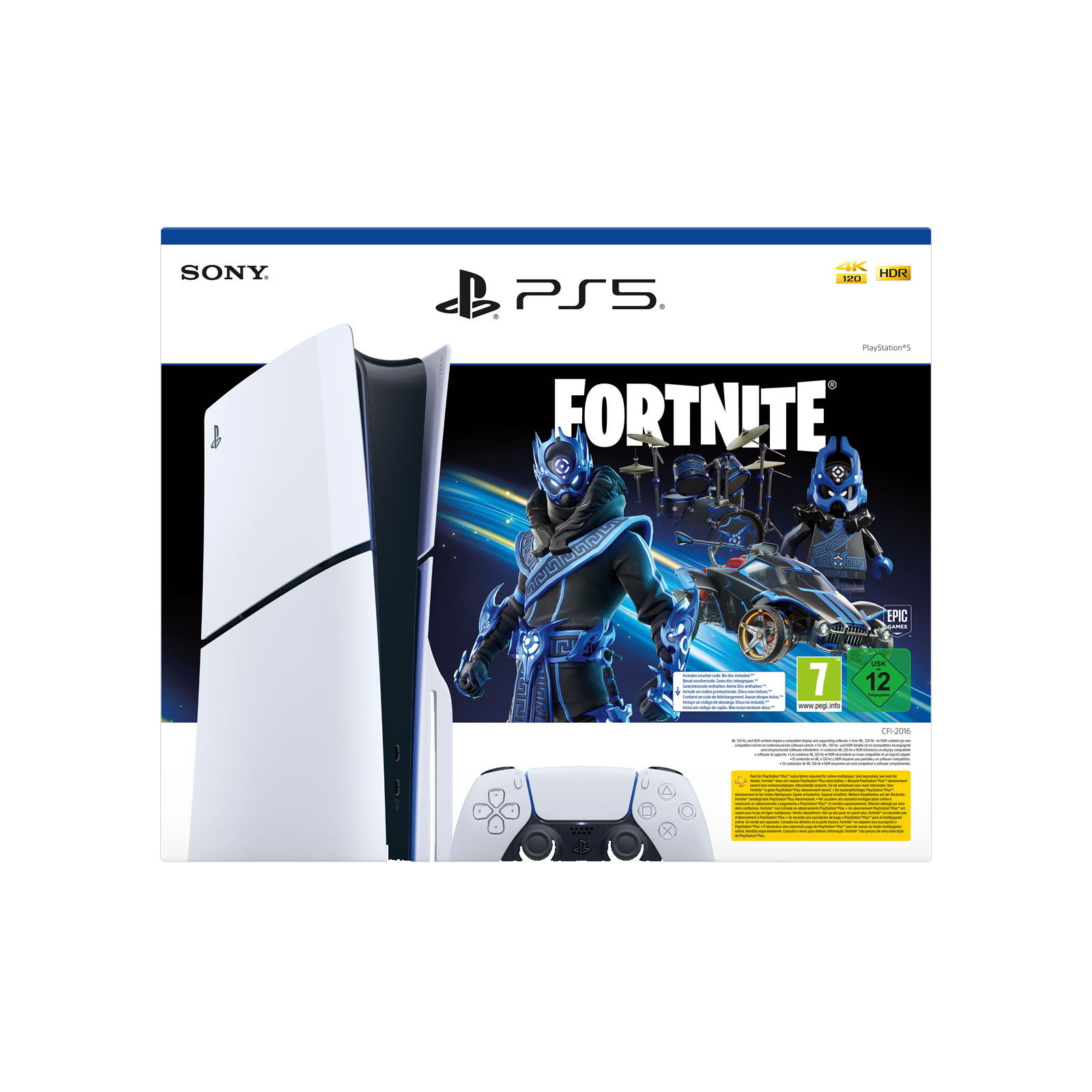 SONY PlayStation 5 Slim Konsole Fortnite Cobalt Star Bundle