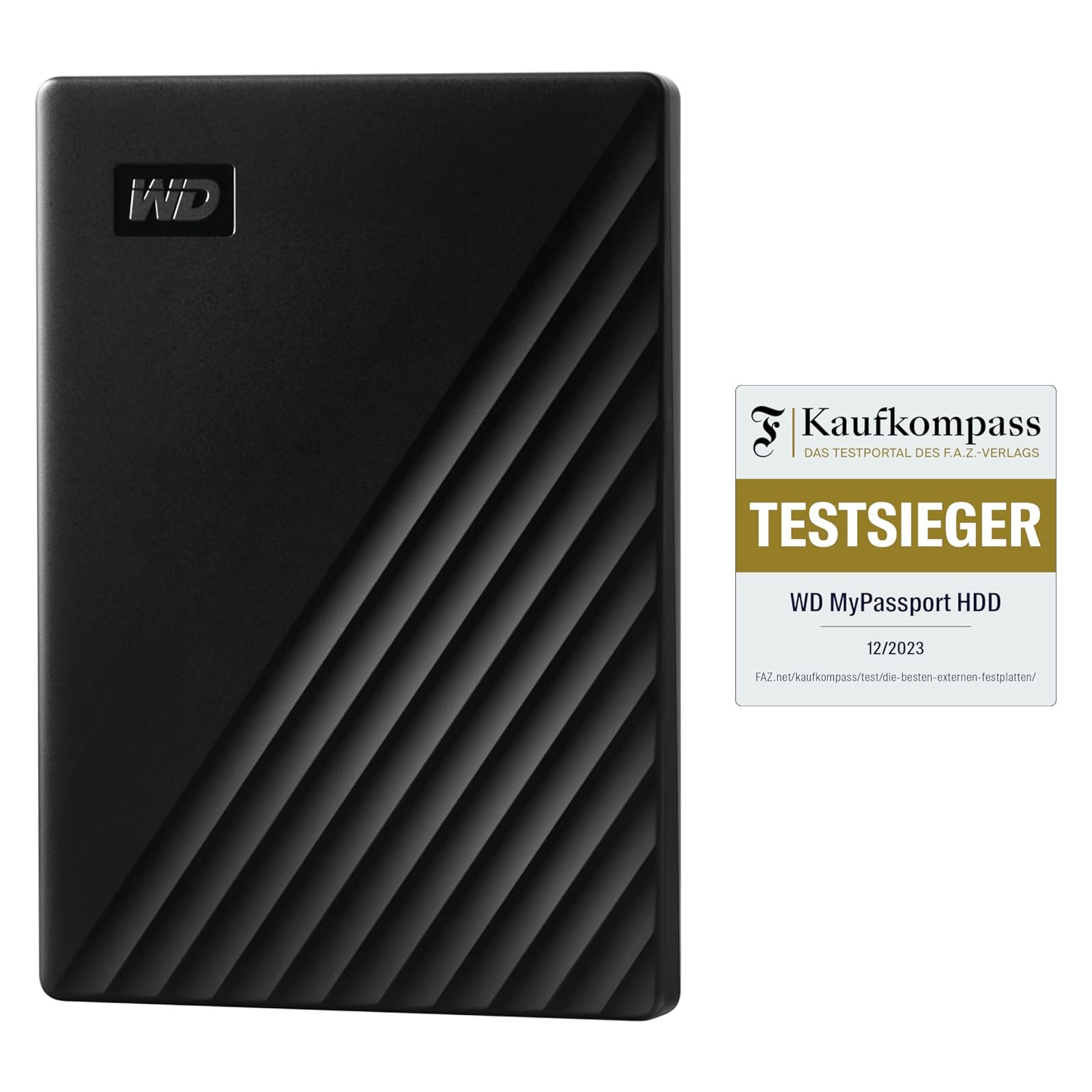 WD (Western Digital) My Passport 5TB schwarz Externe HDD-Festplatte