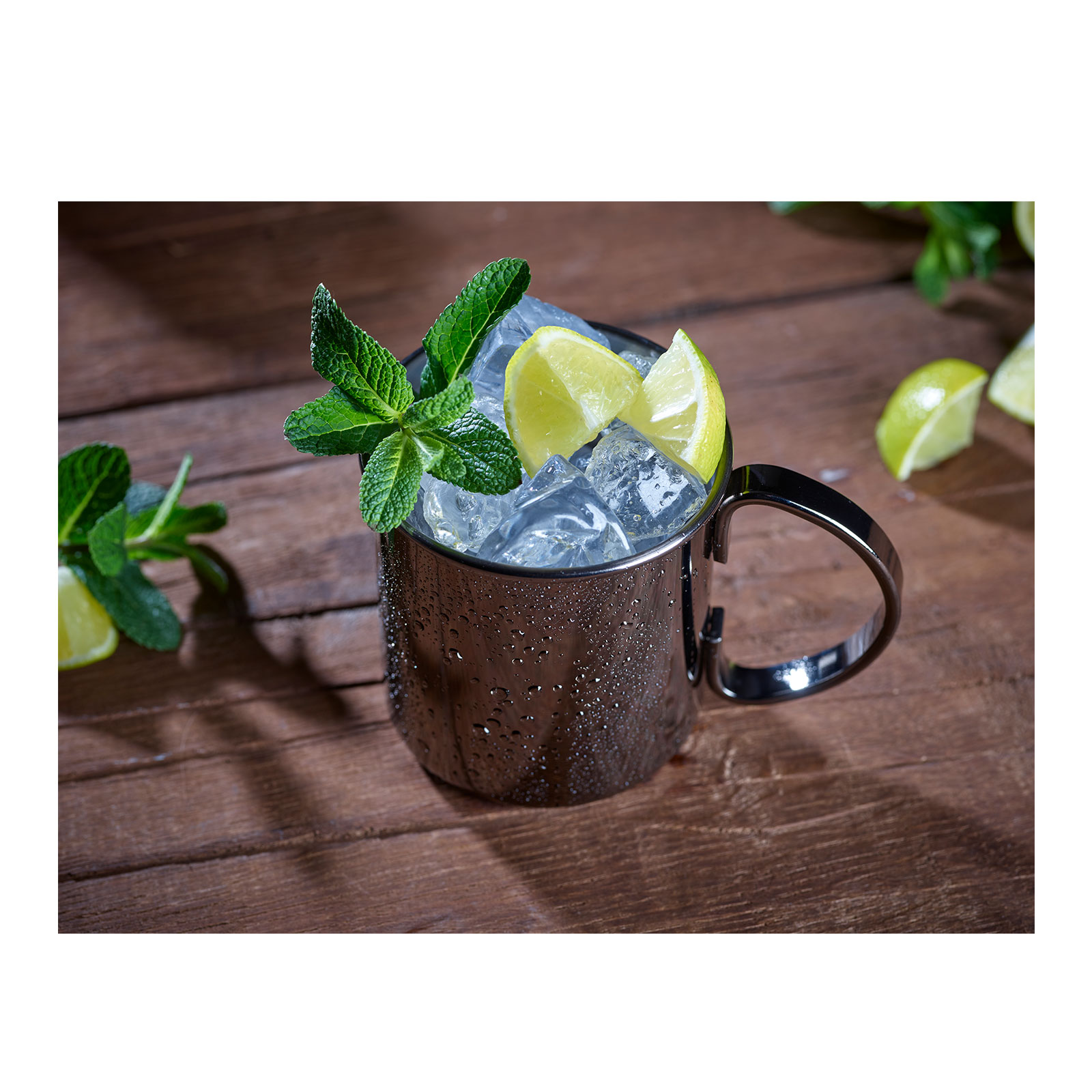 ECHTWERK Moscow Mule Becher Set 4tlg aus Edelstahl, 480 ml, 