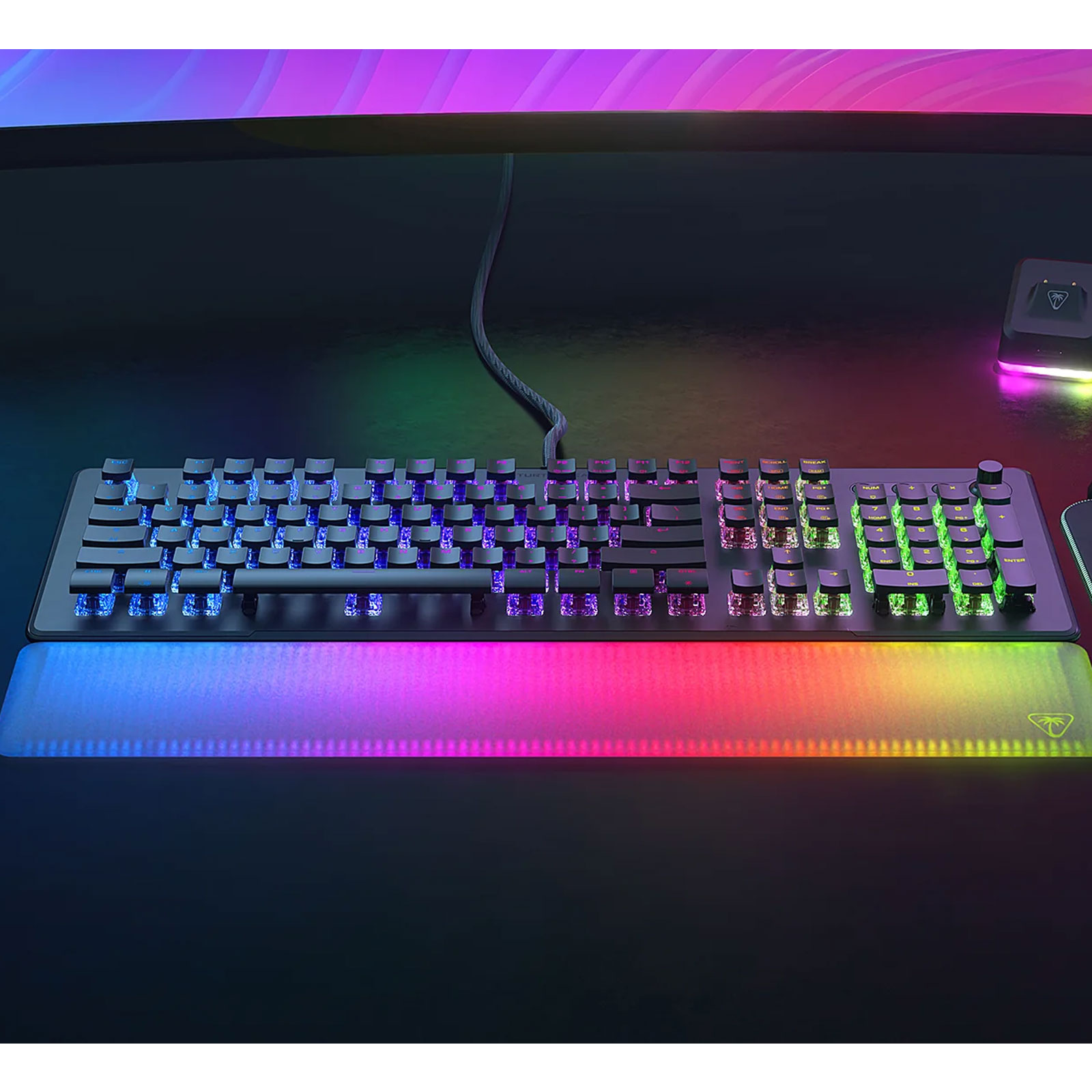 Turtle Beach Vulcan II Max optisch lineare Gaming-Tastatur, Schwarz (DE-Layout)