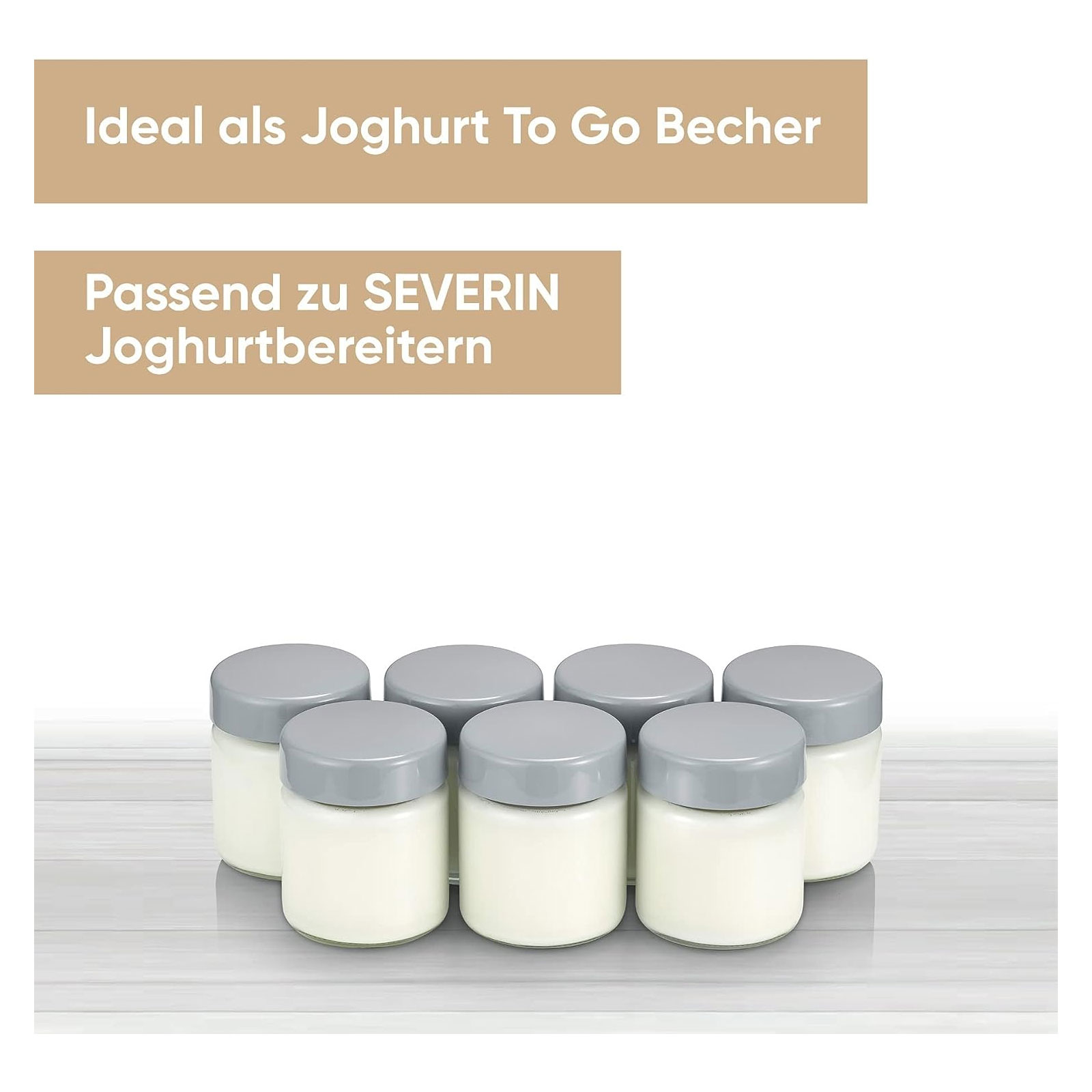 Severin EG 3513 Ersatzgläser für Joghurtbereiter