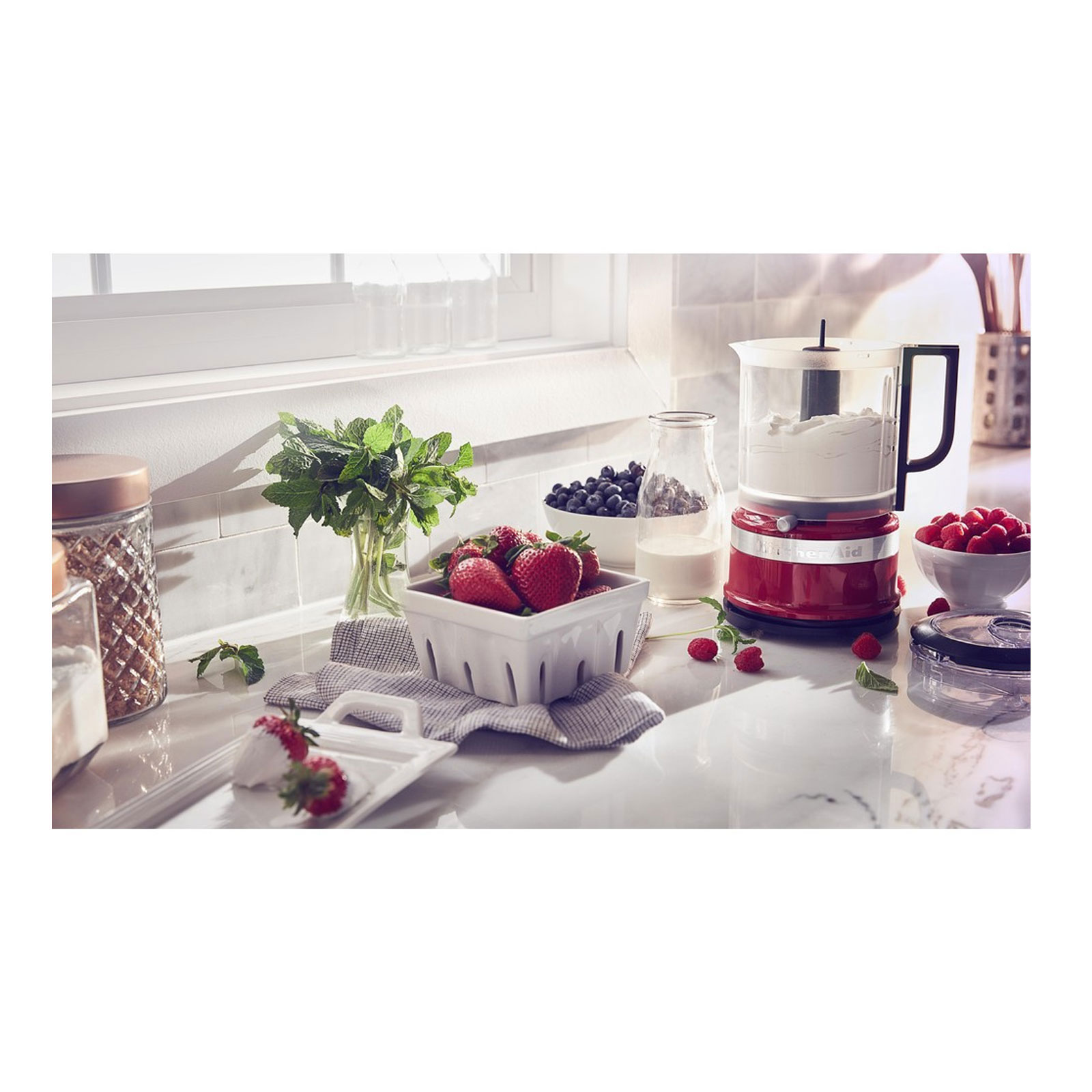 KitchenAid 5KFC0516EBY Food Processor inkl. 2 Krug & Deckel