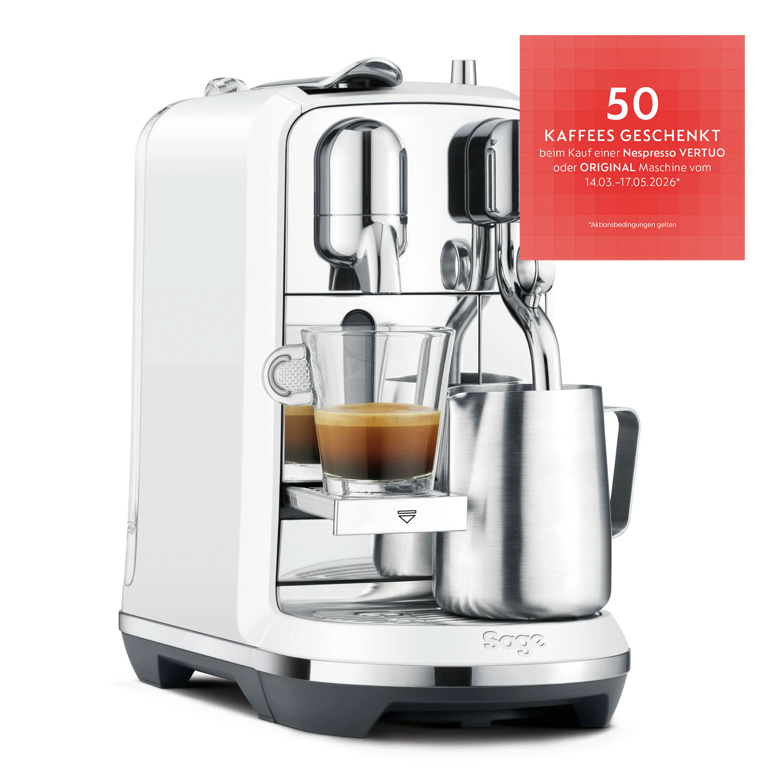 Sage The Creatista Plus Nespresso-Maschine Sea Salt