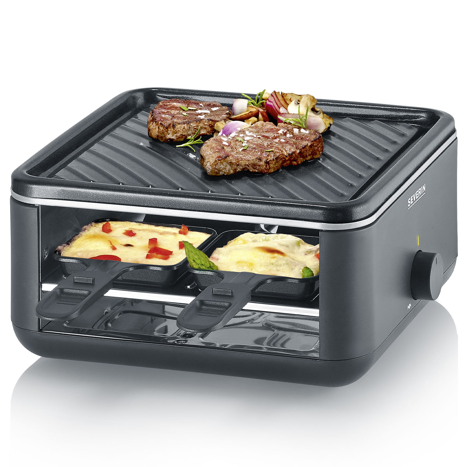 SEVERIN RG 2360 Black Line Lite Mini Raclettegrill SEVERIN RG 2360 Black Line Lite Mini Raclettegrill