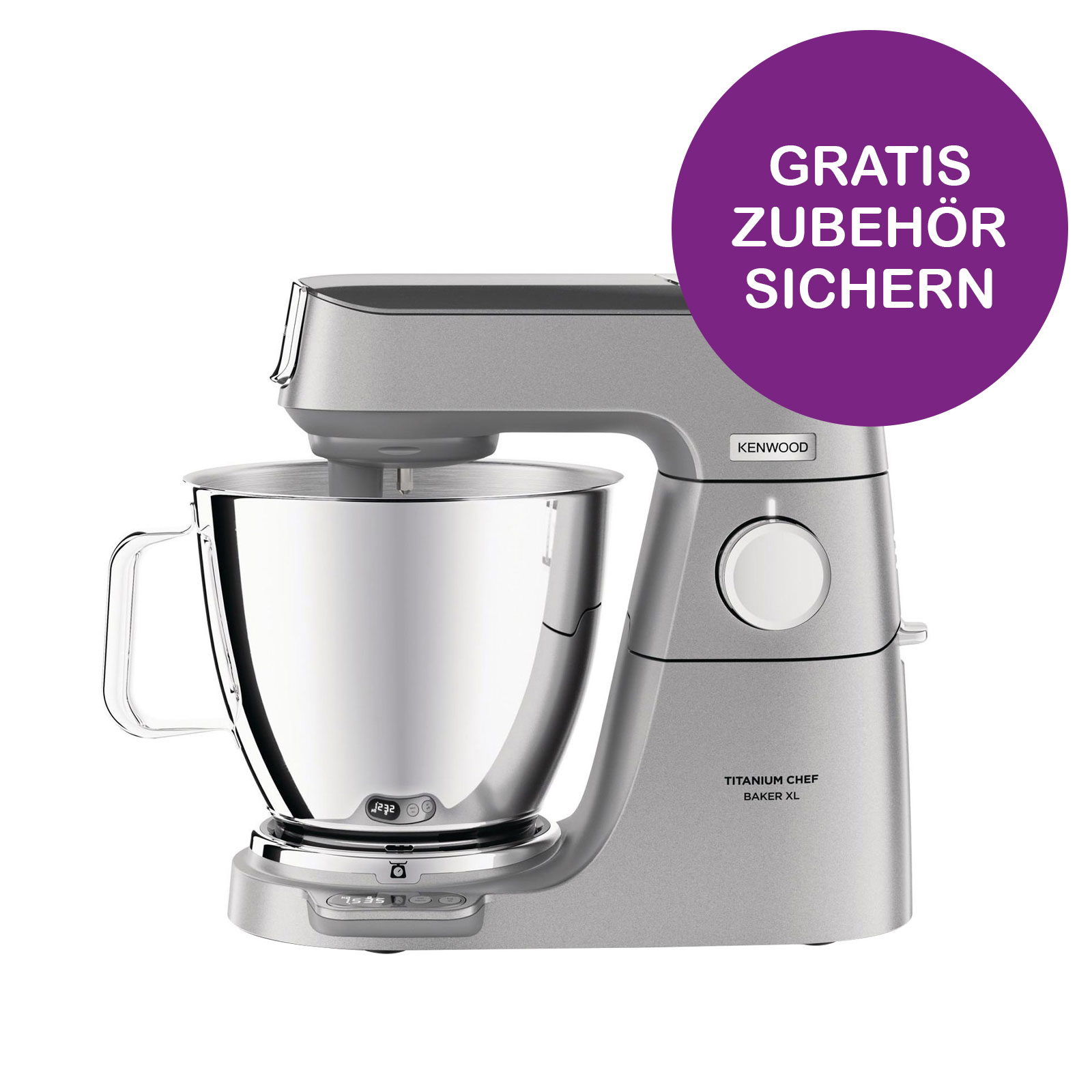 Kenwood KVL85.224.SI Titanium Chef Baker XL Küchenmaschine