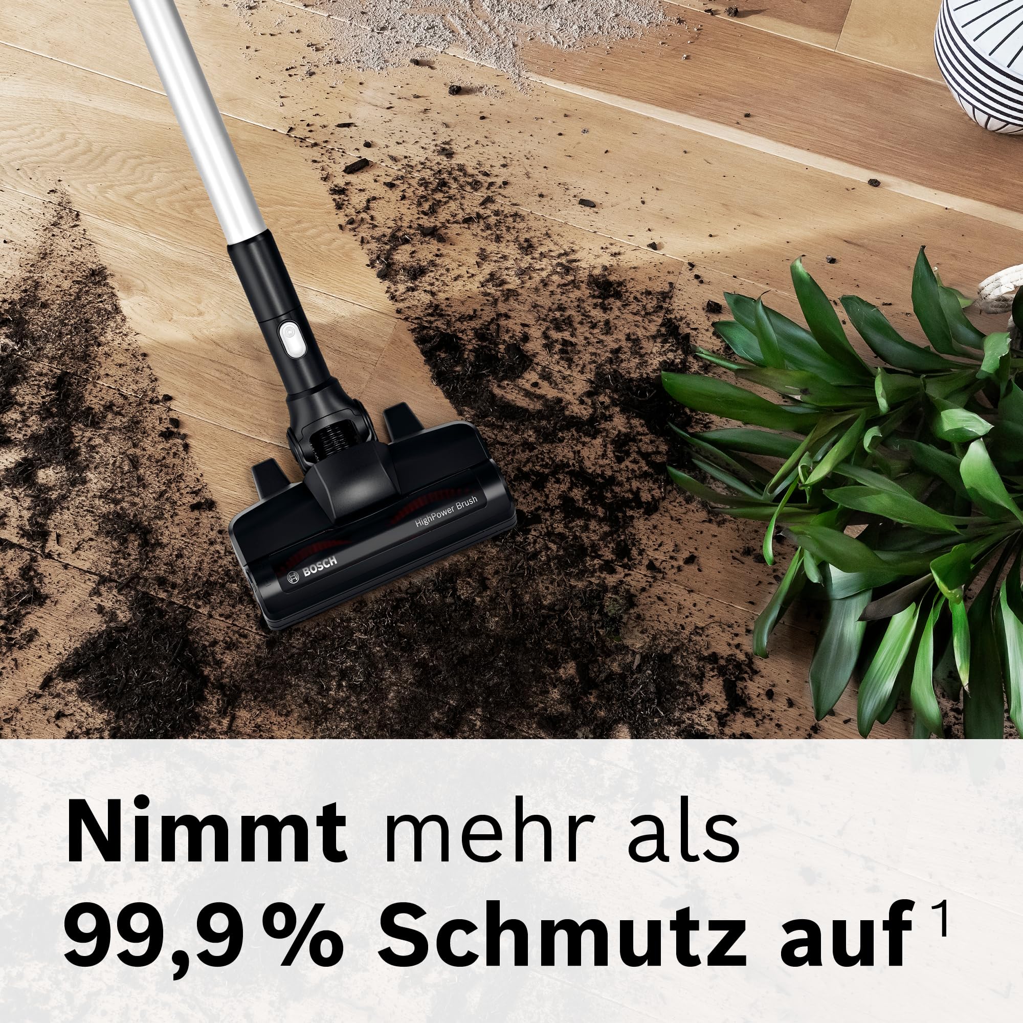 Bosch BSS715FRSH Akku-Staubsauger, Unlimited 7, Schwarz inkl Zubehör-Set BHZUKIT