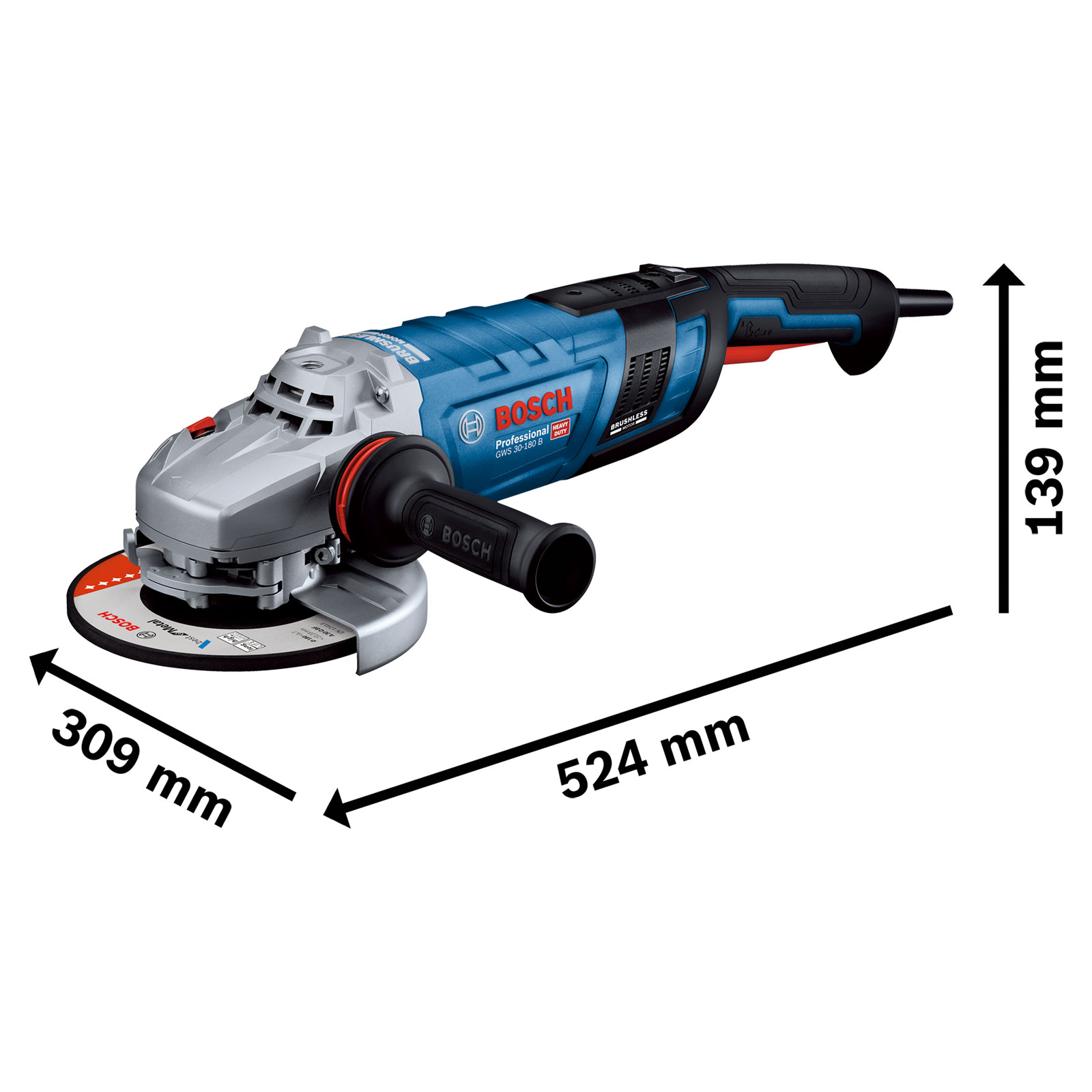 Bosch Professional GWS 30-180 PB Winkelschleifer 